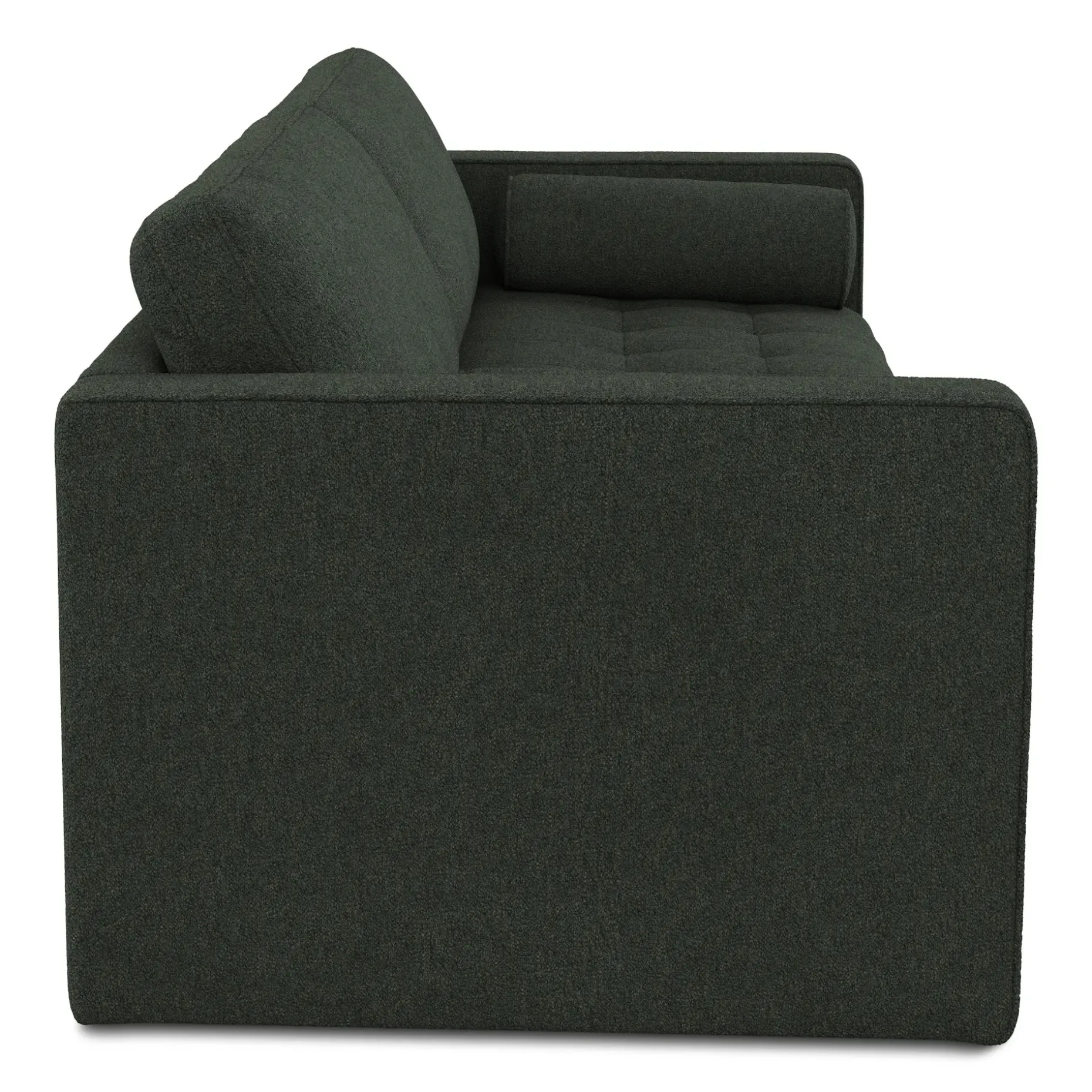 Sven 88" Tufted Sofa Bed - Green Wool Bouclé