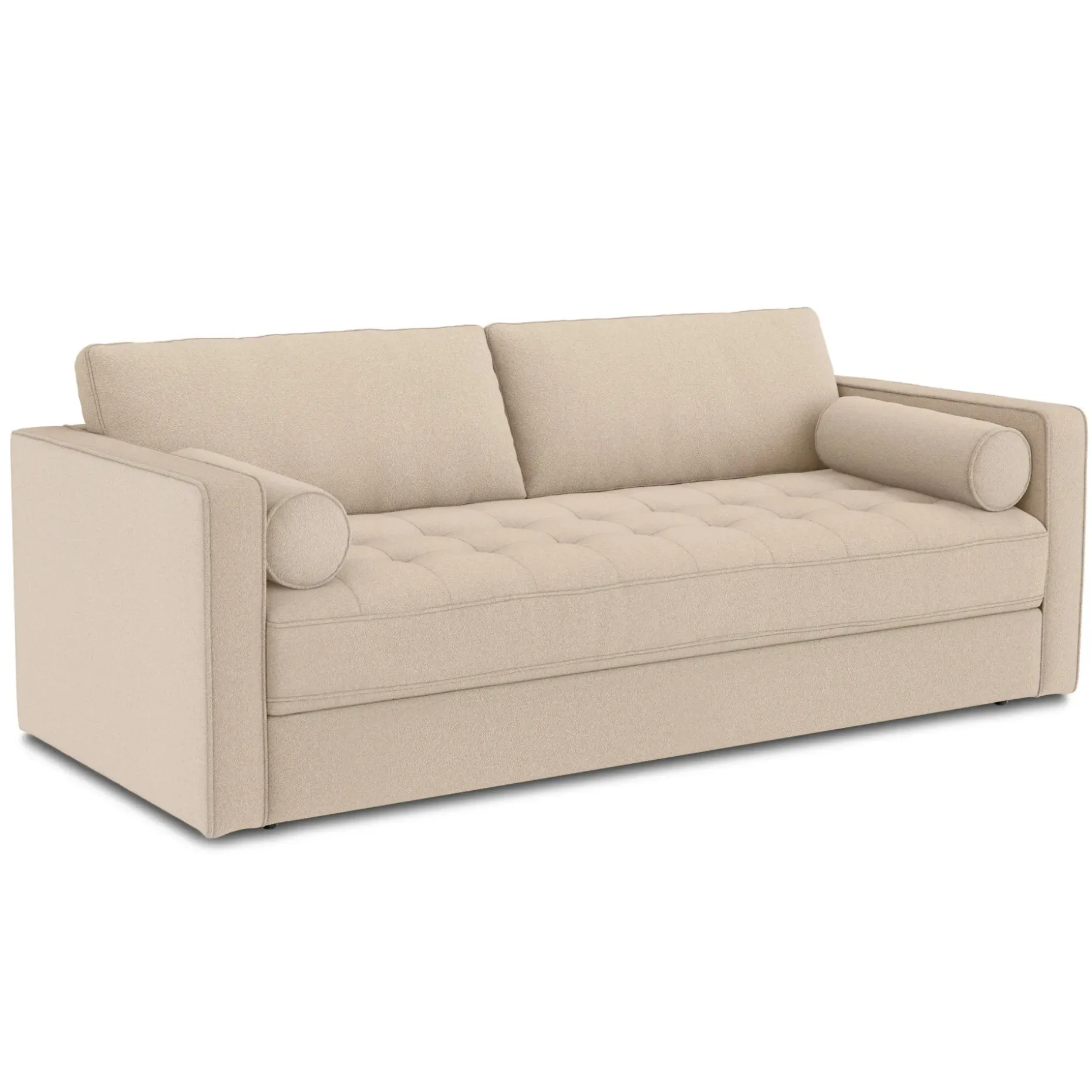 Sven 88" Tufted Sofa Bed - Ratine Buff