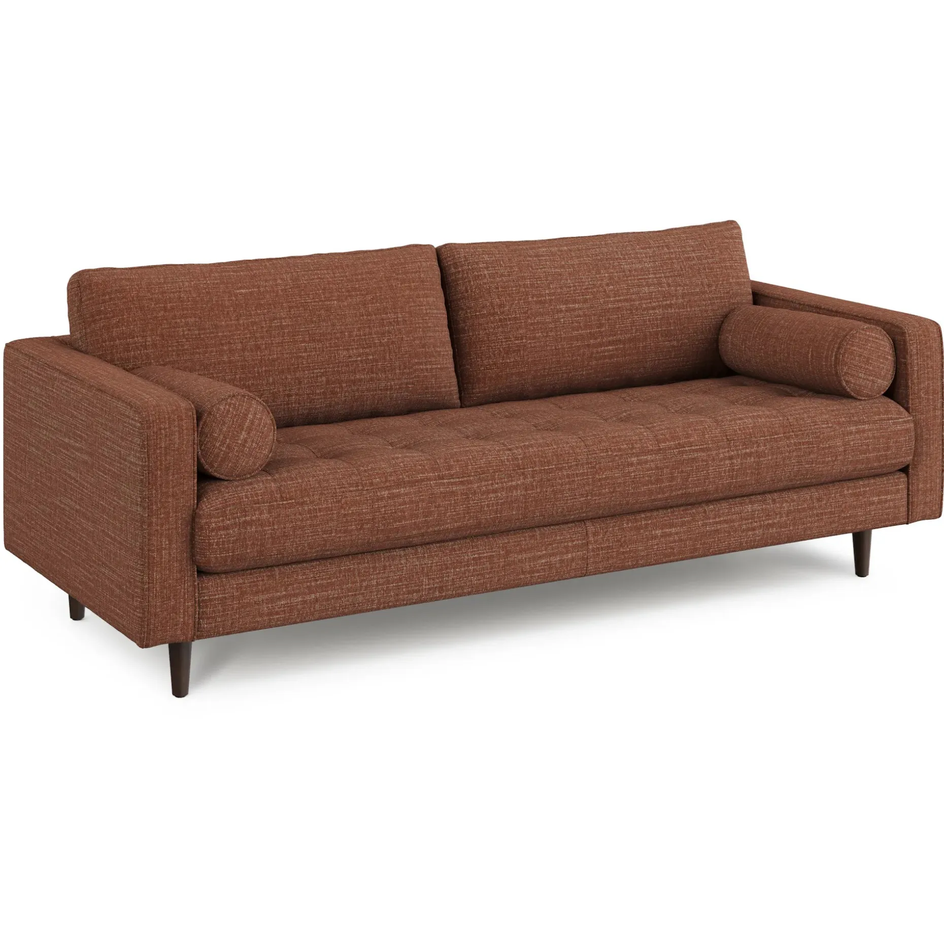 Sven 88" Tufted Sofa - Napa Rust
