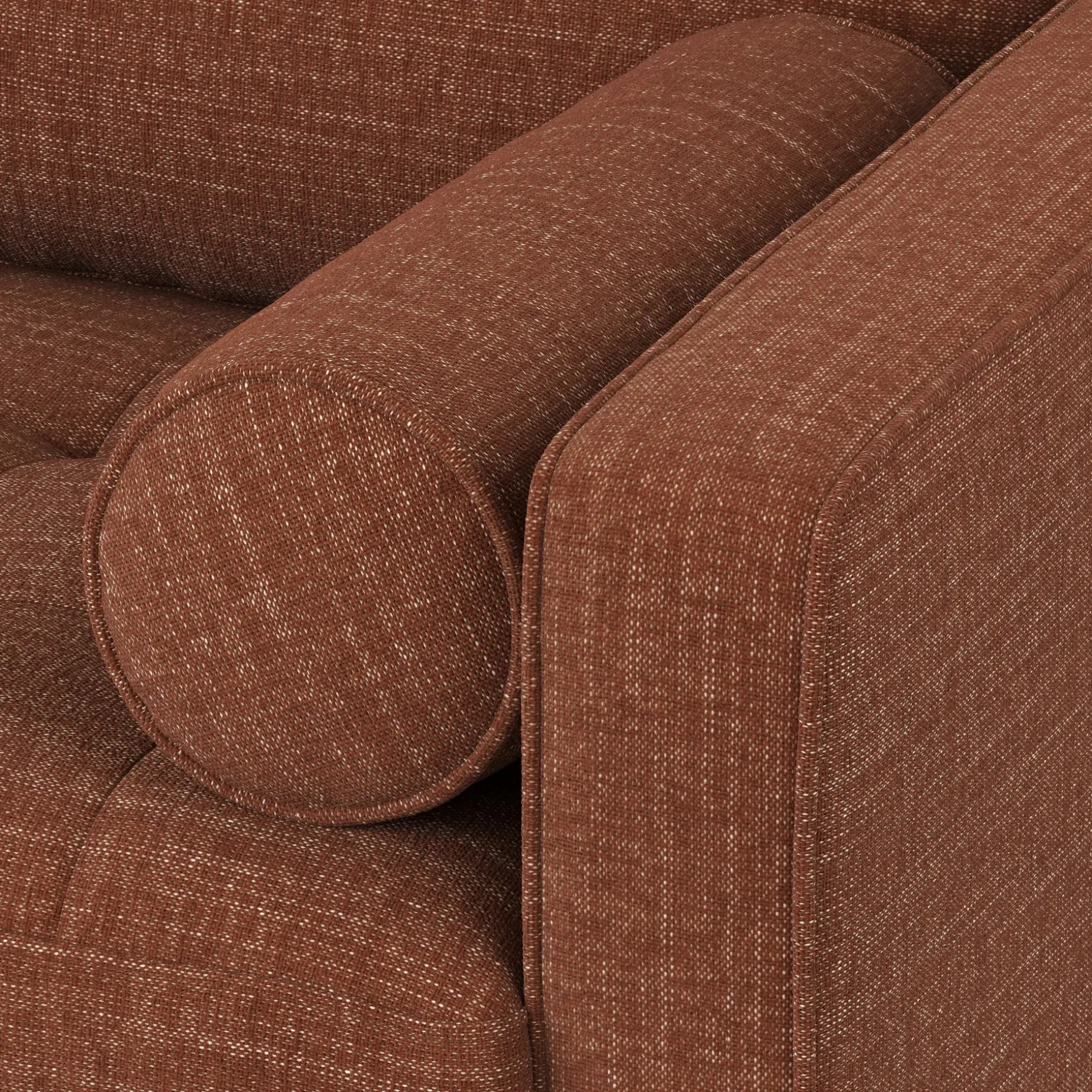 Sven 88" Tufted Sofa - Napa Rust