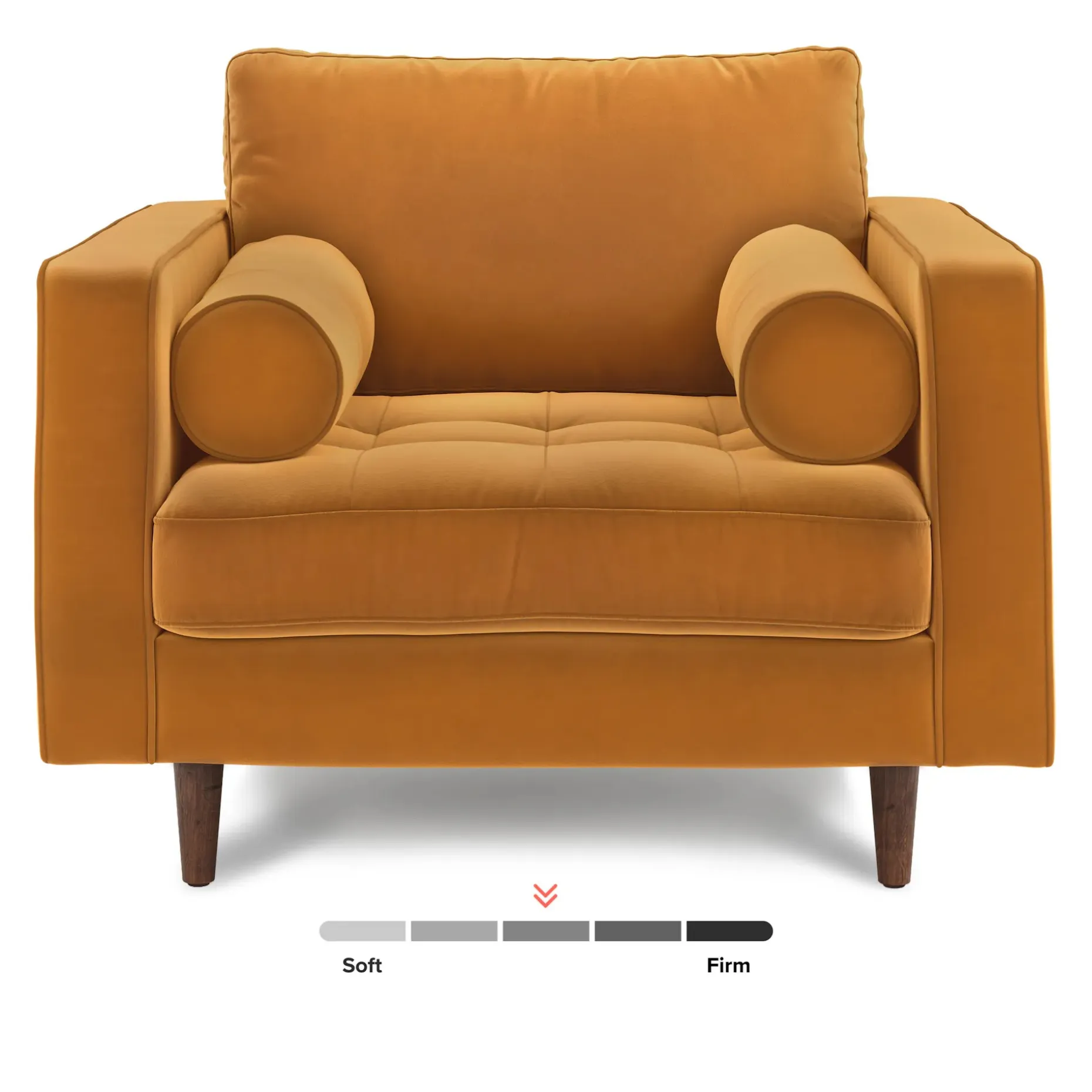 Sven 42" Tufted Velvet Lounge Chair - Plush Pacific Ginger