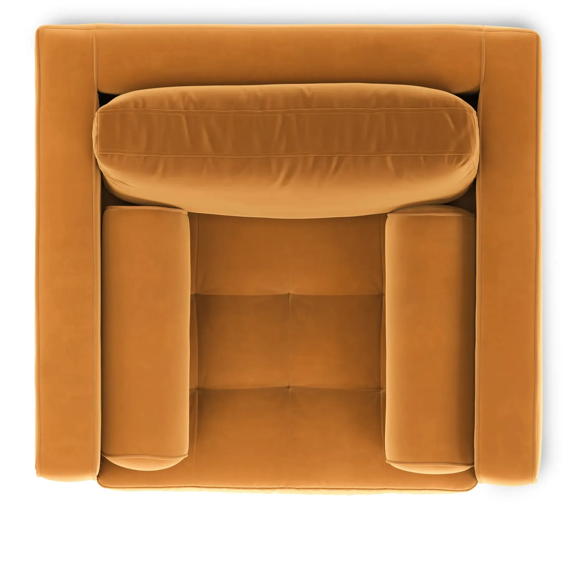 Sven 42" Tufted Velvet Lounge Chair - Plush Pacific Ginger