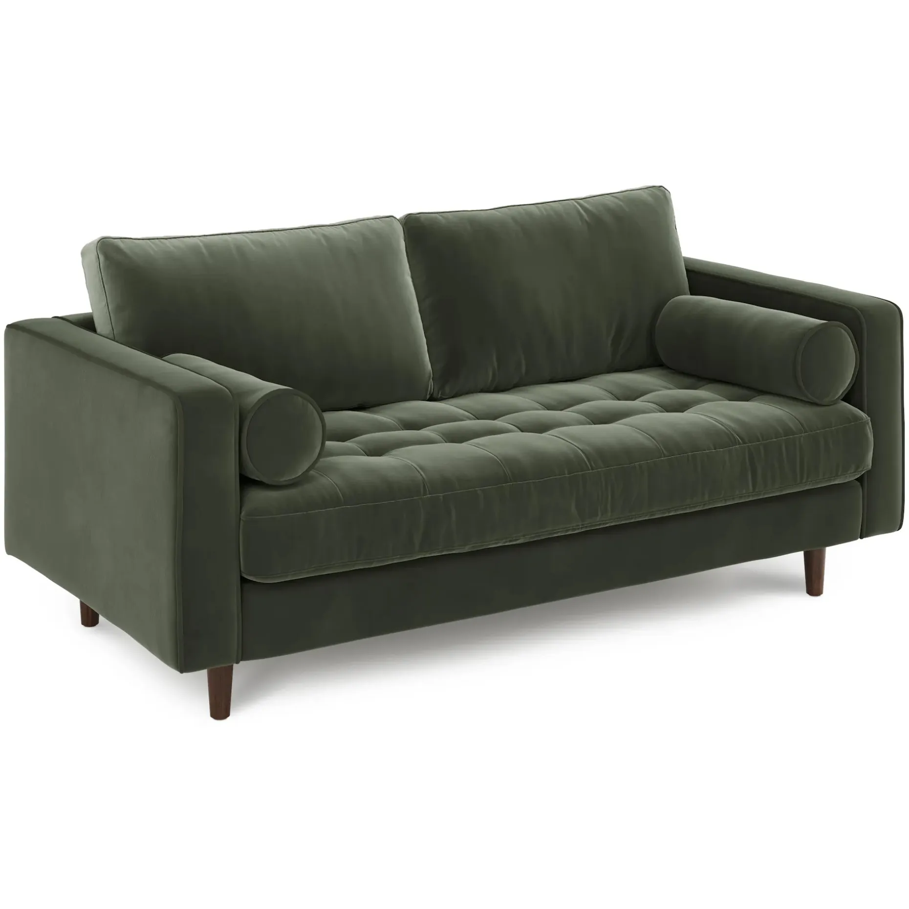 Sven 72" Tufted Velvet Loveseat - Plush Pacific Green