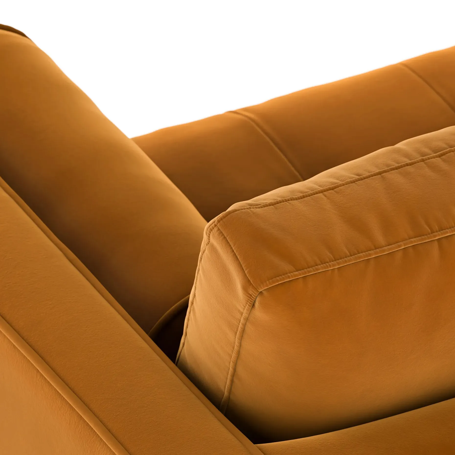Sven 72" Tufted Velvet Loveseat - Plush Pacific Ginger