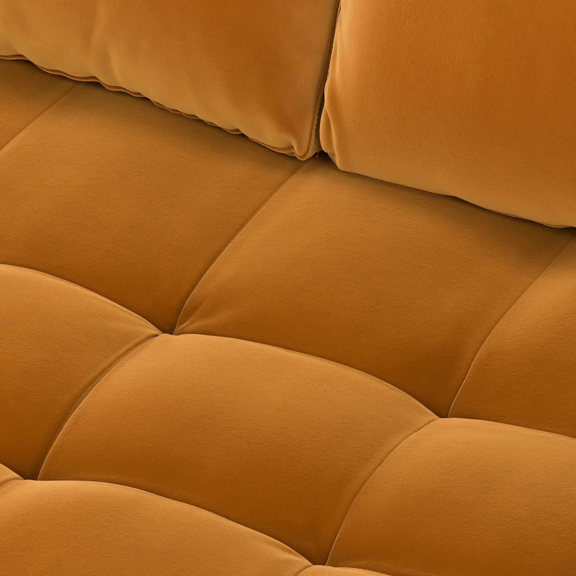 Sven 72" Tufted Velvet Loveseat - Plush Pacific Ginger