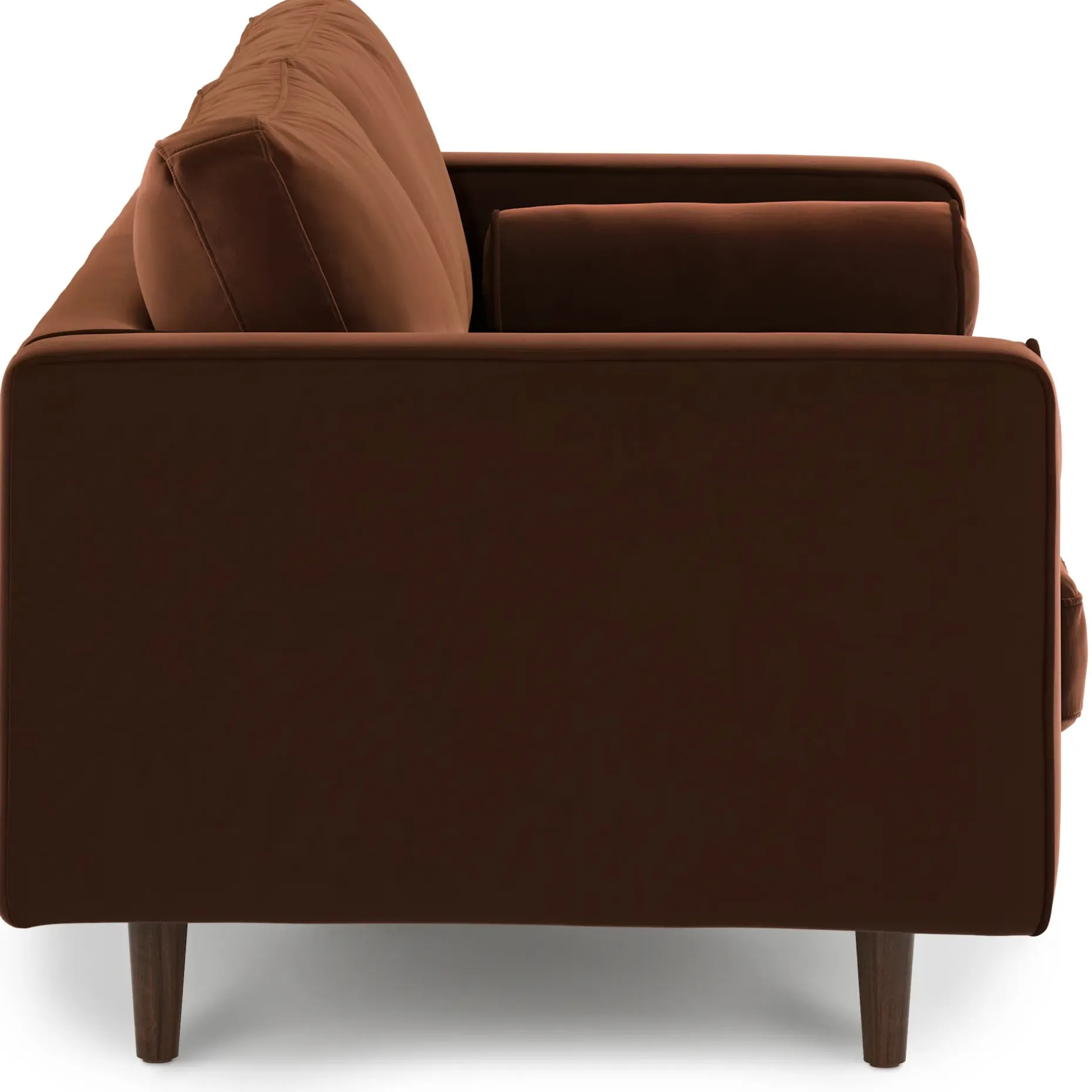 Sven 72" Tufted Velvet Loveseat - Plush Pacific Brown