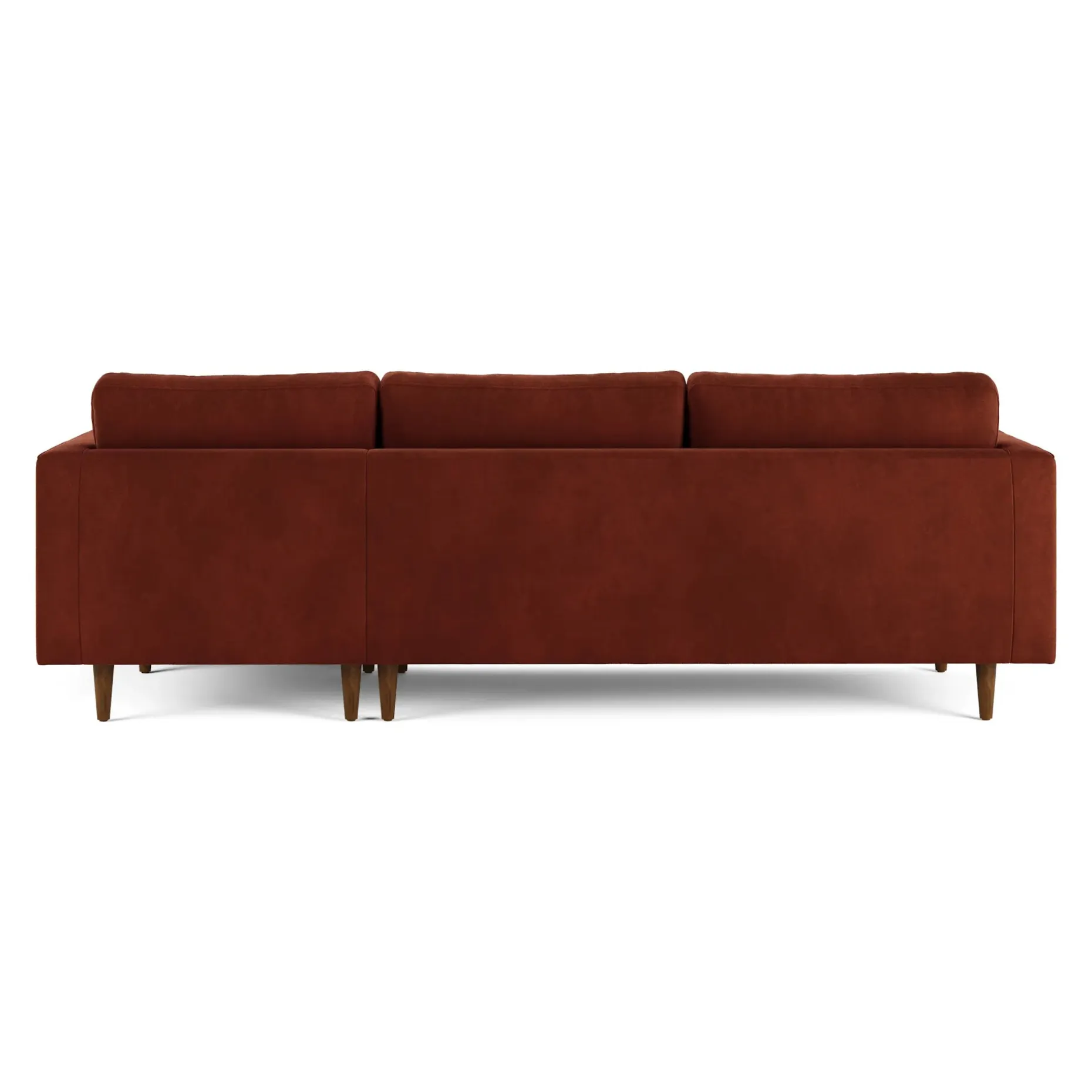 Sven 100" Tufted Velvet Right Sectional - Hale Rust