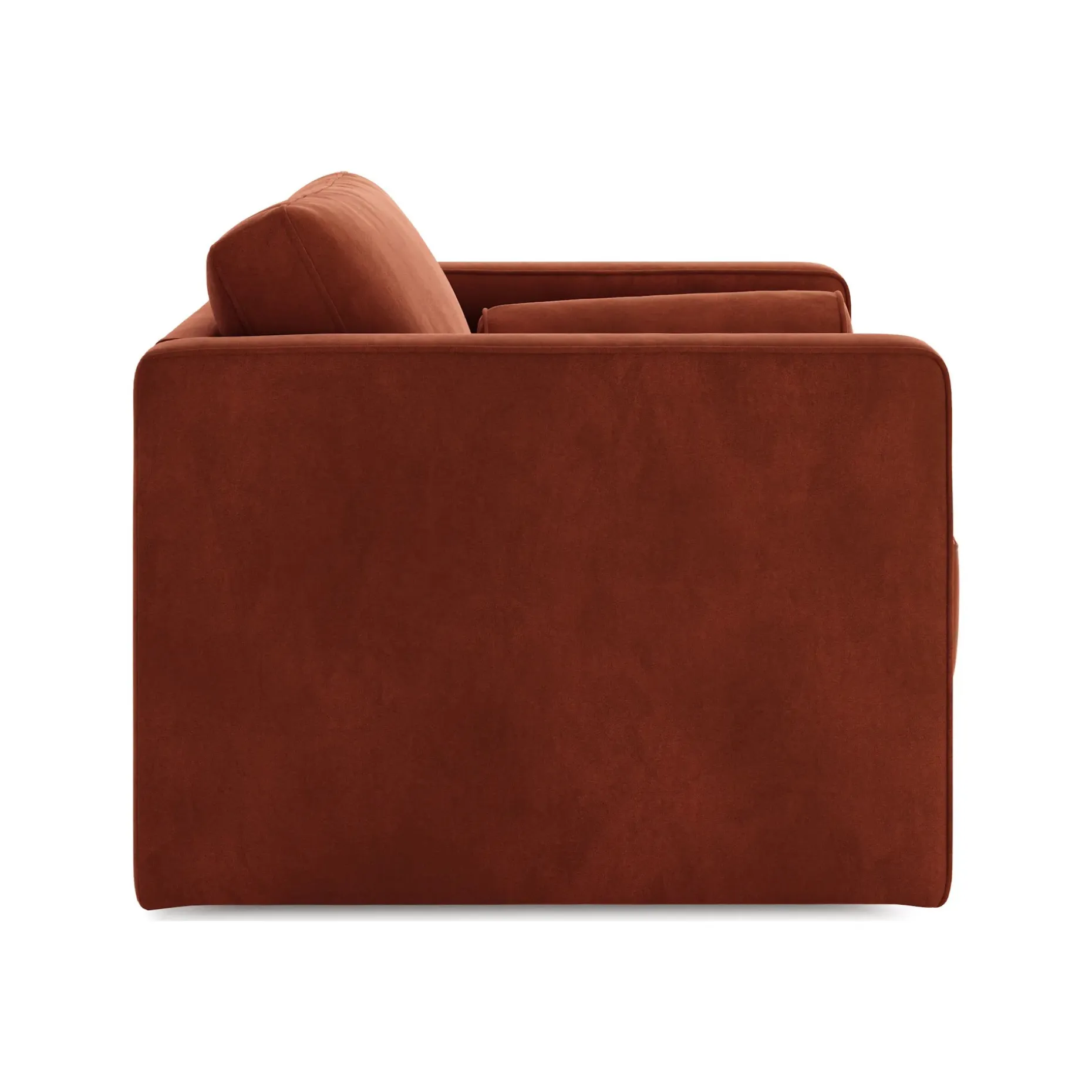 Sven 45.5" Tufted Velvet Sleeper Chair - Hale Rust