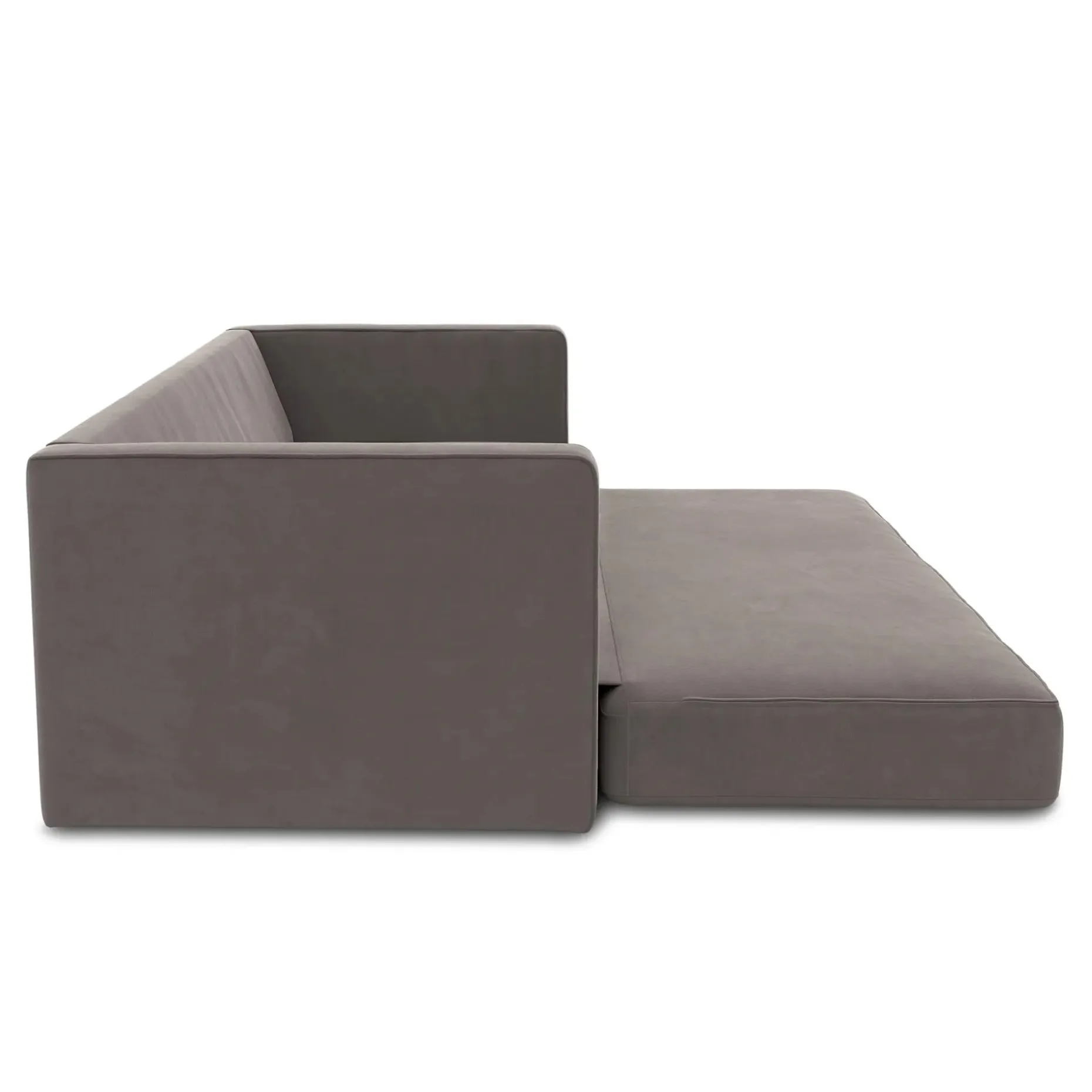 Sven 88" Tufted Velvet Sofa Bed - Hale Warm Gray
