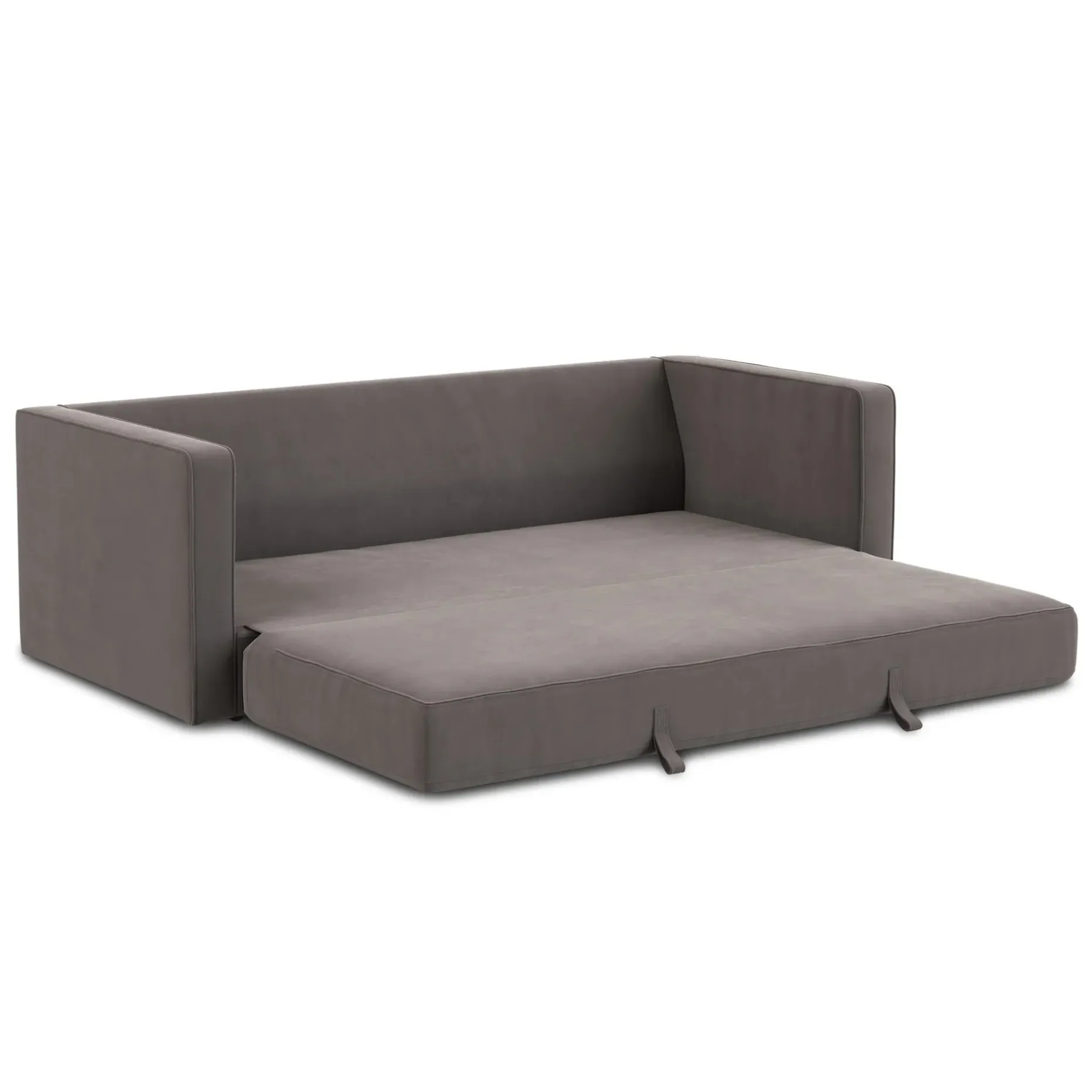 Sven 88" Tufted Velvet Sofa Bed - Hale Warm Gray