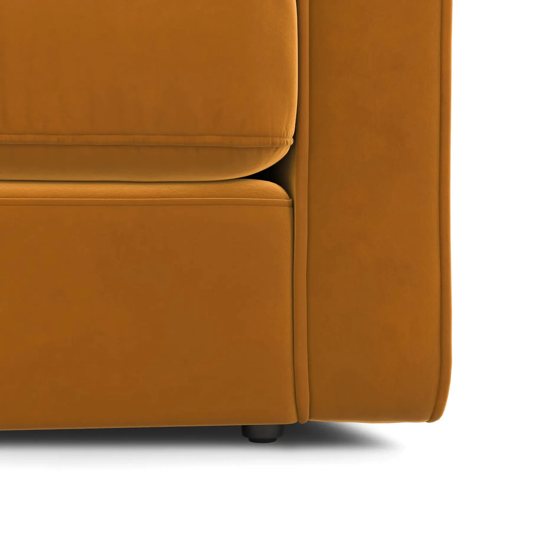 Sven 88" Tufted Velvet Sofa Bed - Plush Pacific Ginger