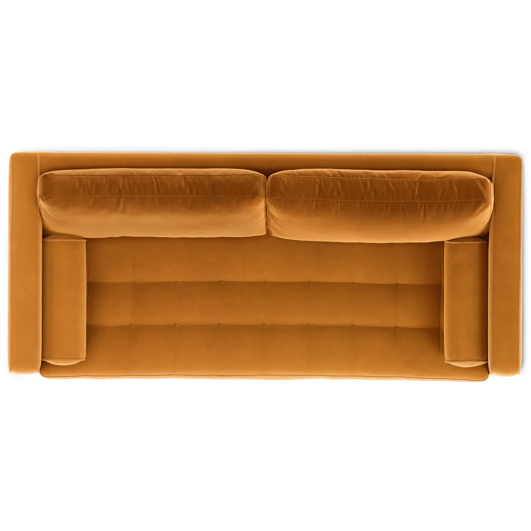 Sven 88" Tufted Velvet Sofa Bed - Plush Pacific Ginger