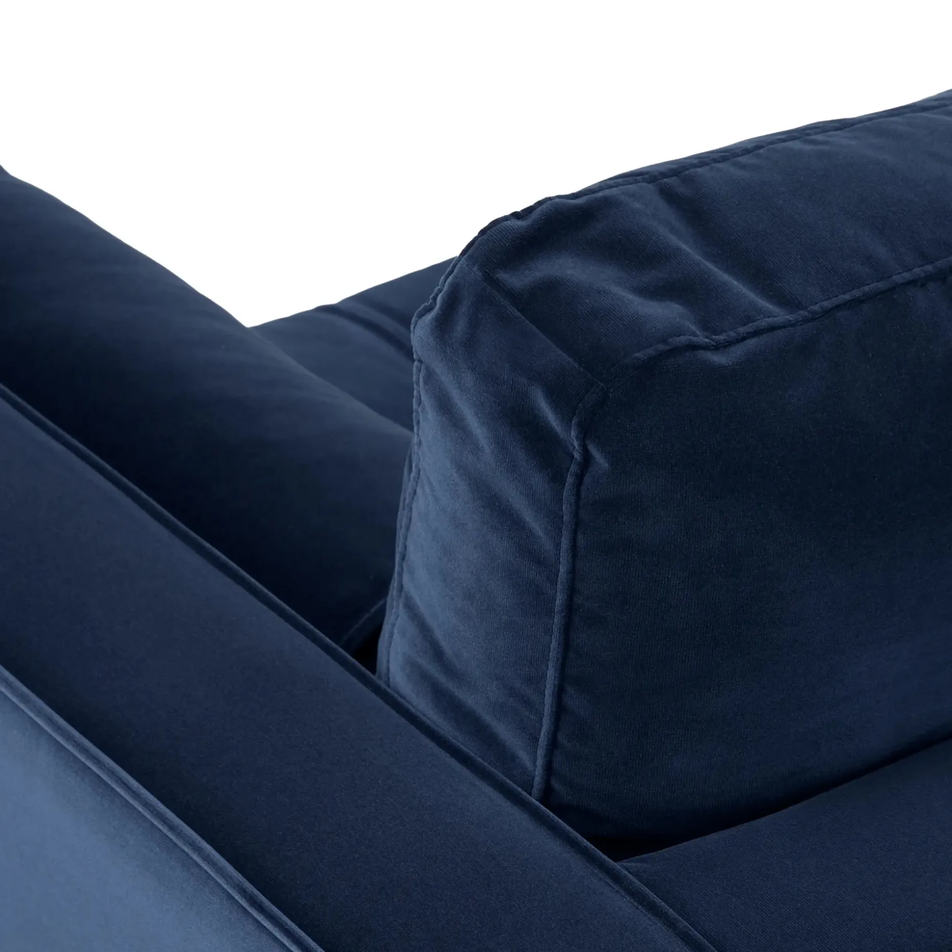Sven 88" Tufted Velvet Sofa - Plush Cascadia Blue