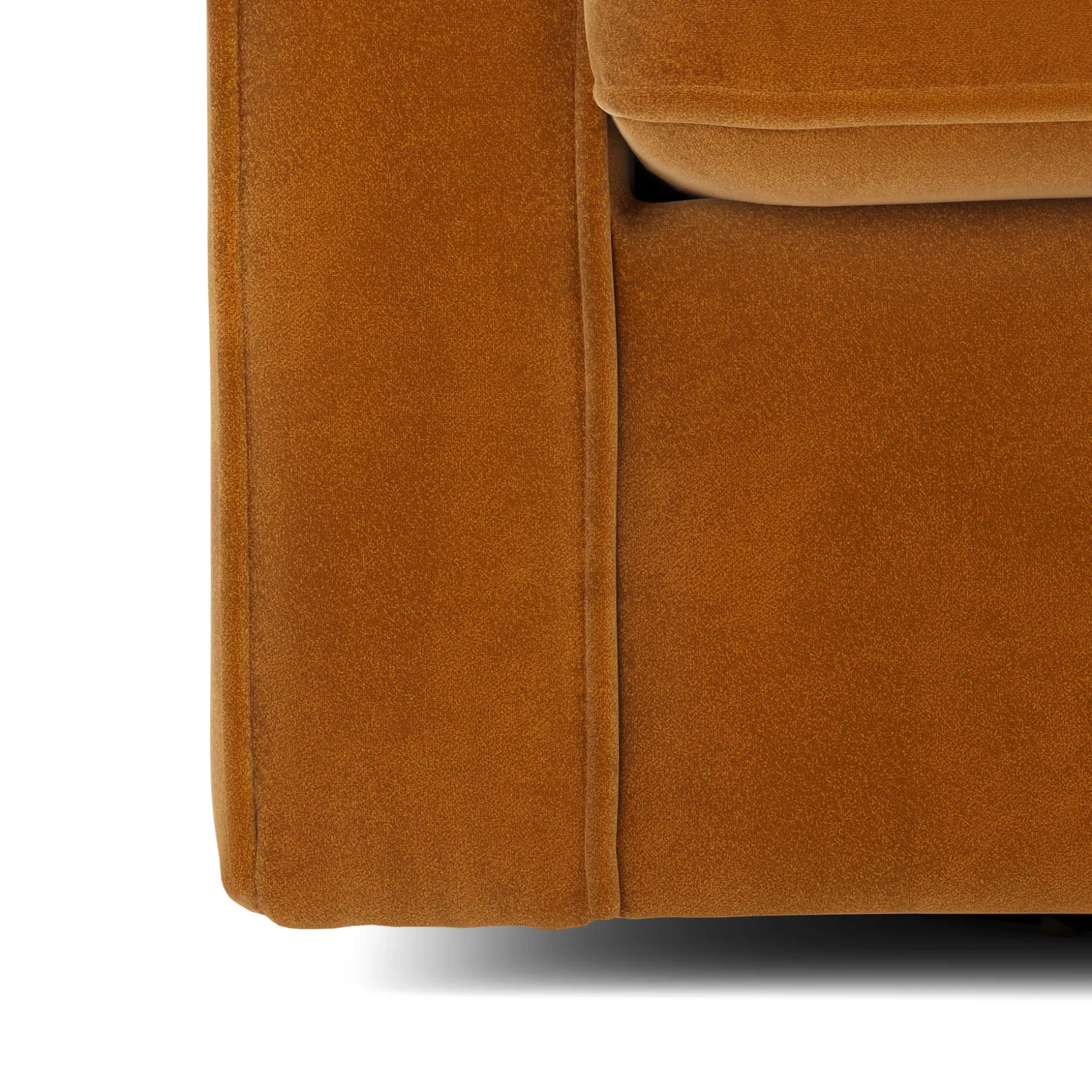 Sven 42.5" Tufted Velvet Swivel Chair - Plush Pacific Ginger