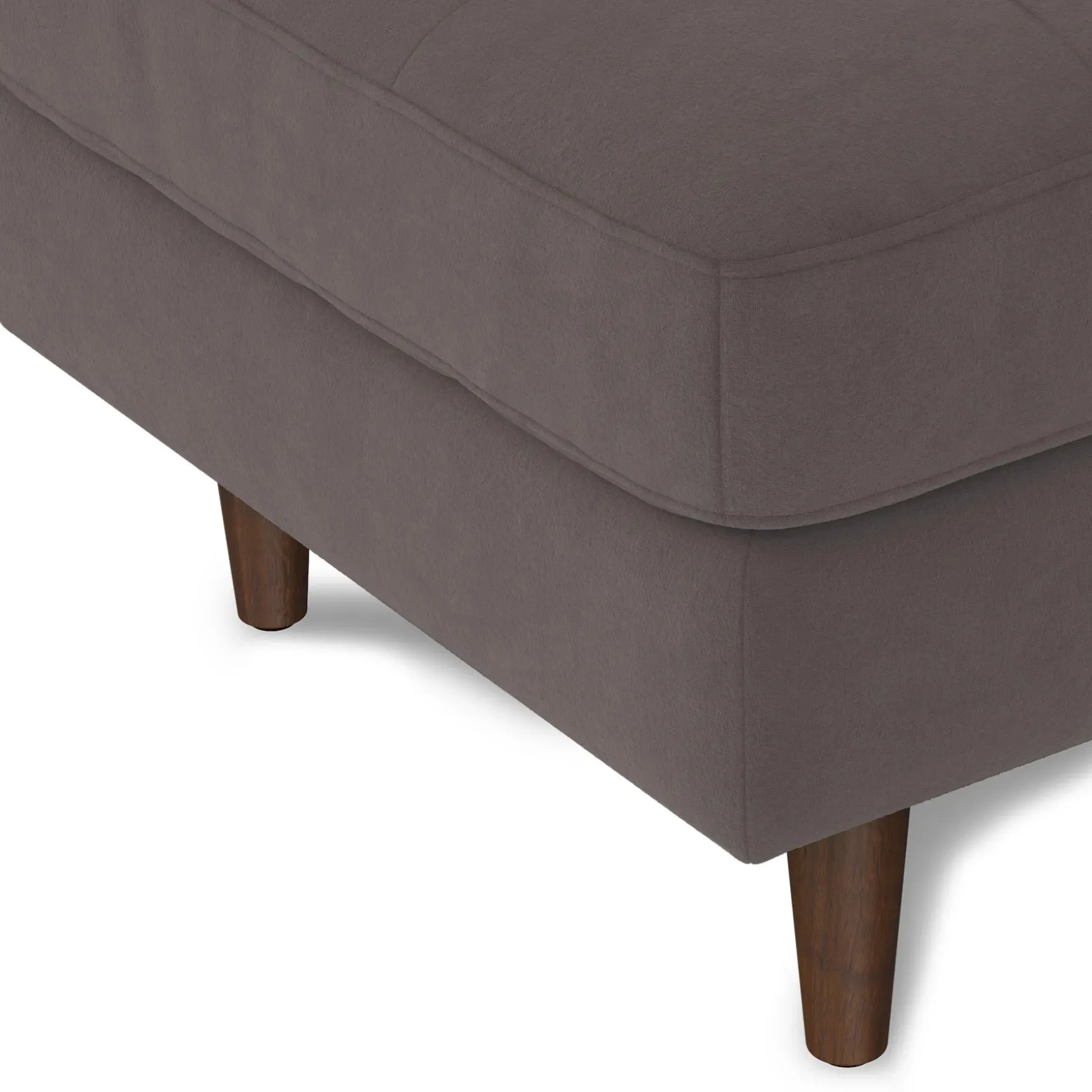 Sven 30" Velvet Ottoman - Hale Warm Gray