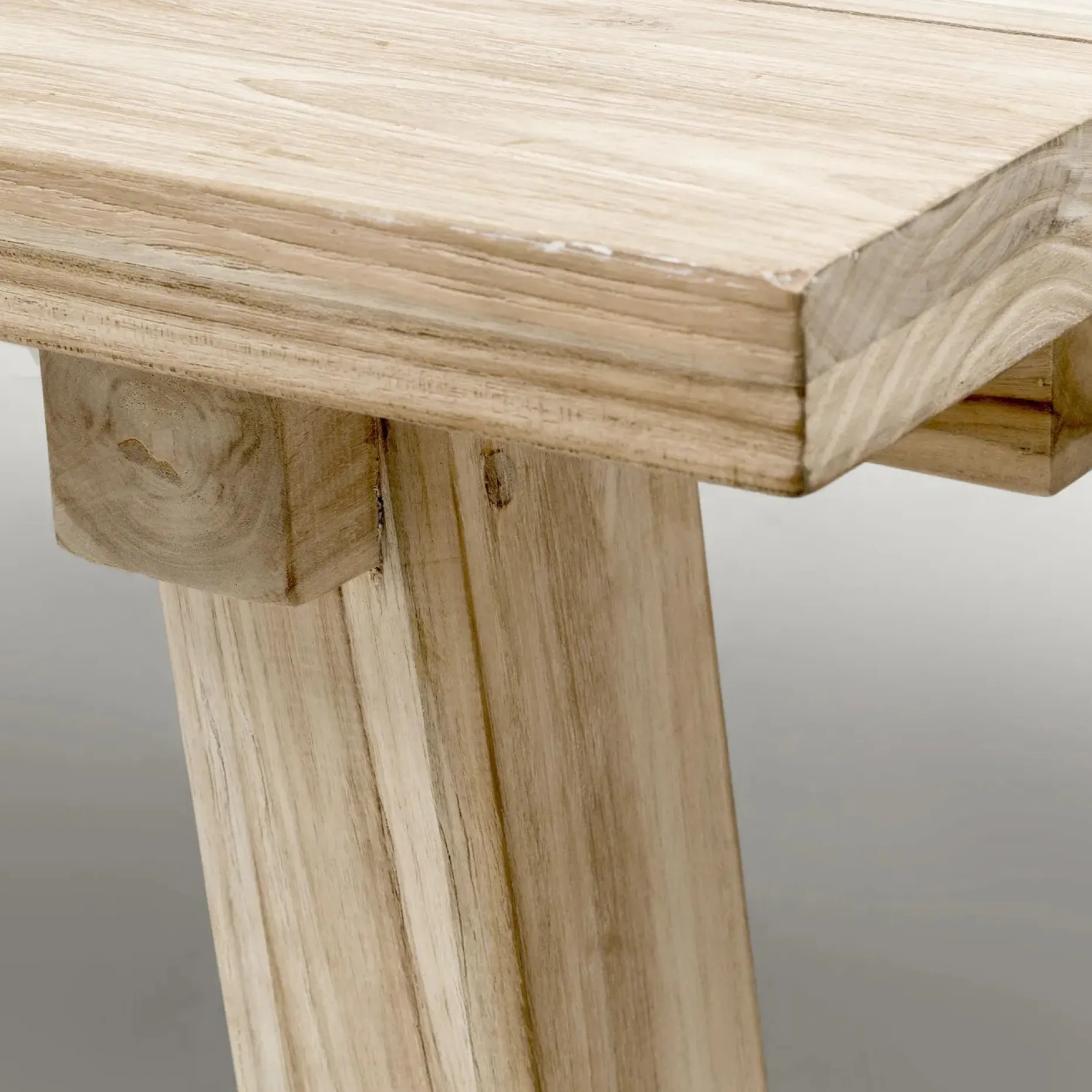 Teaka 102" Outdoor Dining Table - Natural Teak