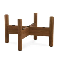 Tera Short Indoor/Outdoor Planter Set - Terracota and Walnut