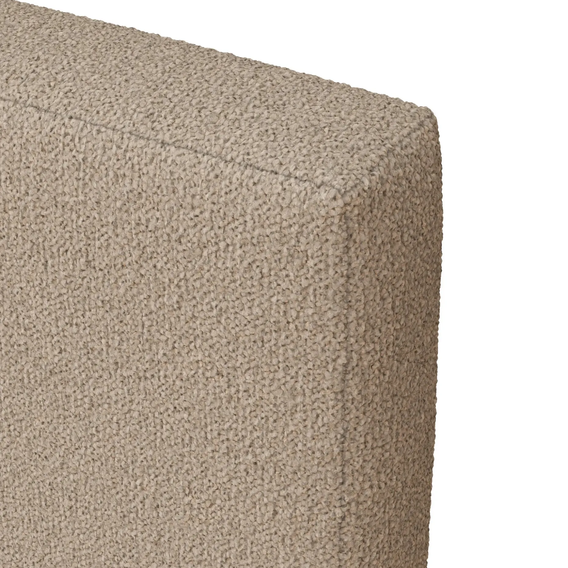 Tessu Full Low Profile Upholstered Bed - Sandstone Wool Bouclé