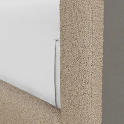 Tessu Full Low Profile Upholstered Bed - Sandstone Wool Bouclé