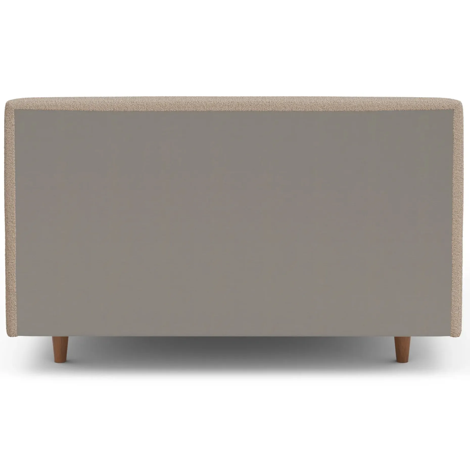 Tessu Full Low Profile Upholstered Bed - Sandstone Wool Bouclé