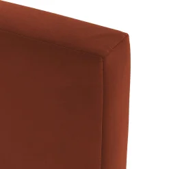 Tessu Full Low Profile Velvet Bed - Hale Rust