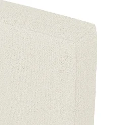 Tessu King Low Profile Upholstered Bed - Ivory Wool Bouclé