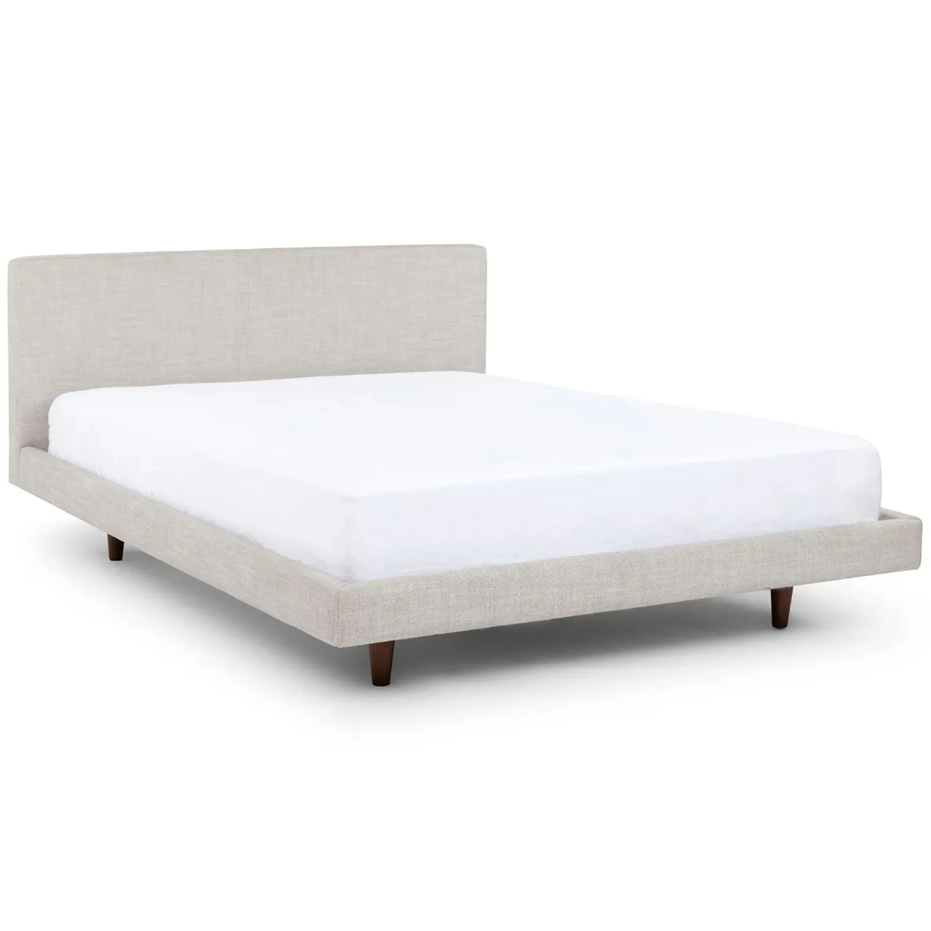 Tessu Queen Low Profile Upholstered Bed - Clay Taupe