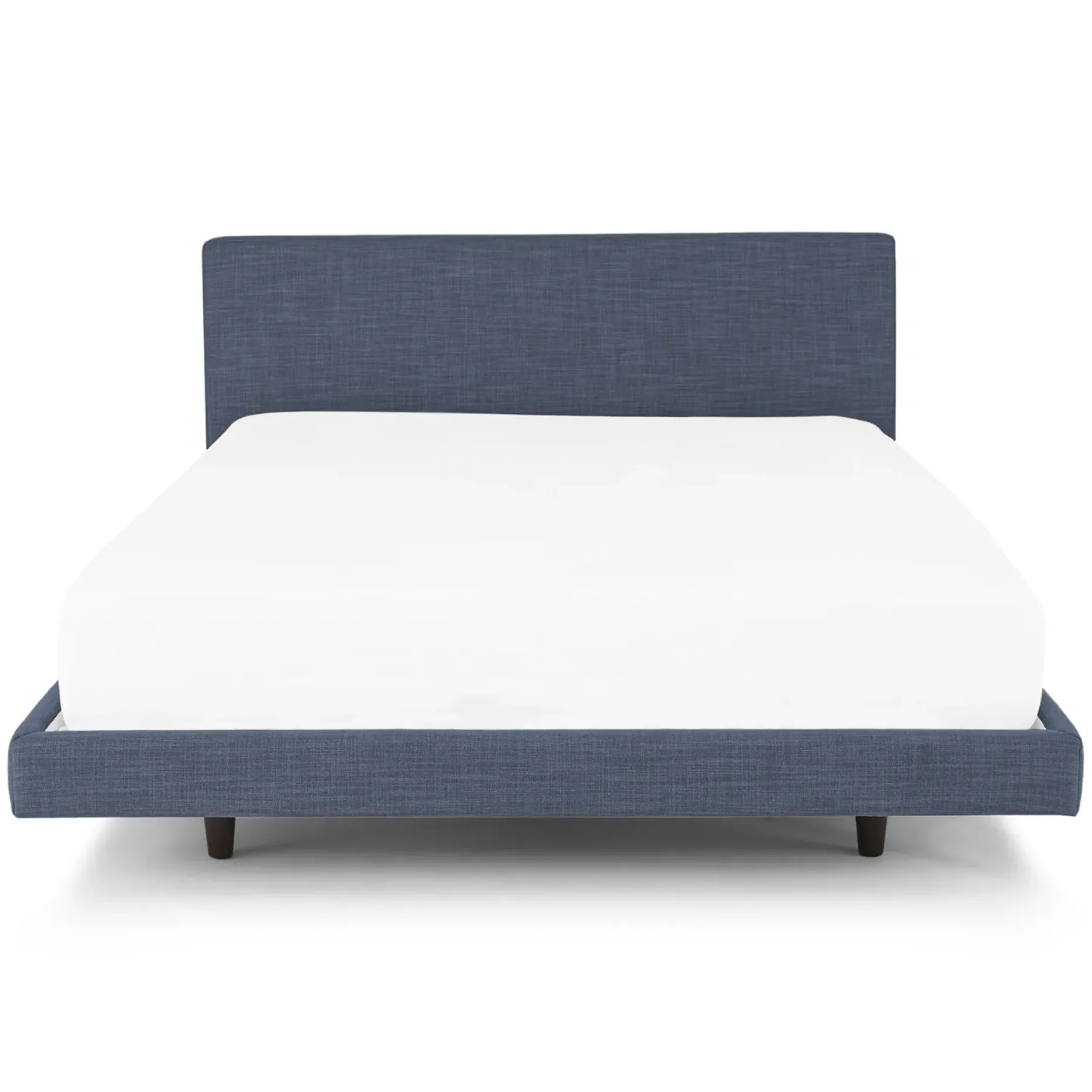 Tessu Queen Low Profile Upholstered Bed - Caspian Blue