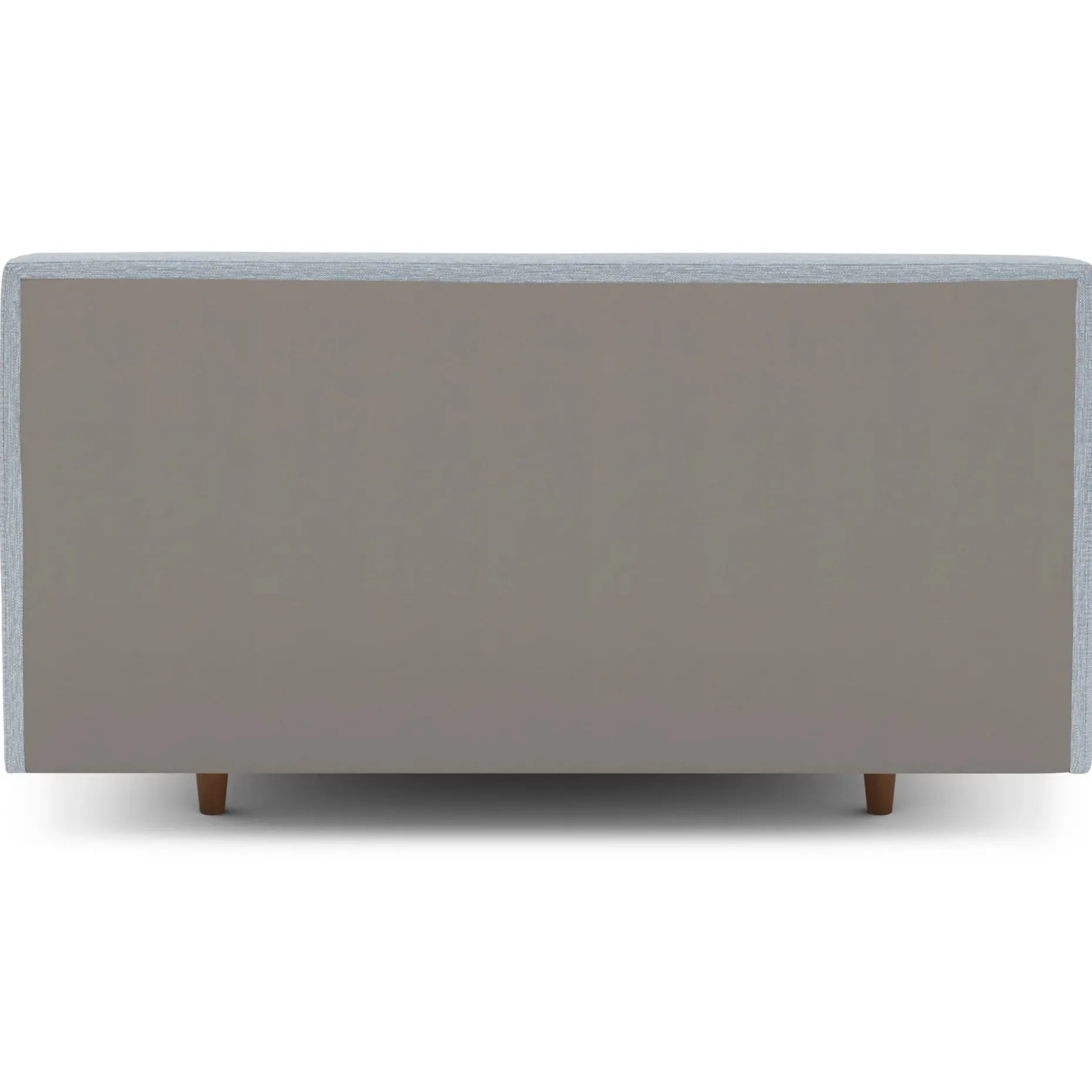 Tessu Queen Low Profile Upholstered Bed - Silver Light Blue
