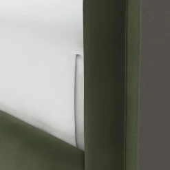 Tessu Queen Low Profile Velvet Bed - Hale Fir Green
