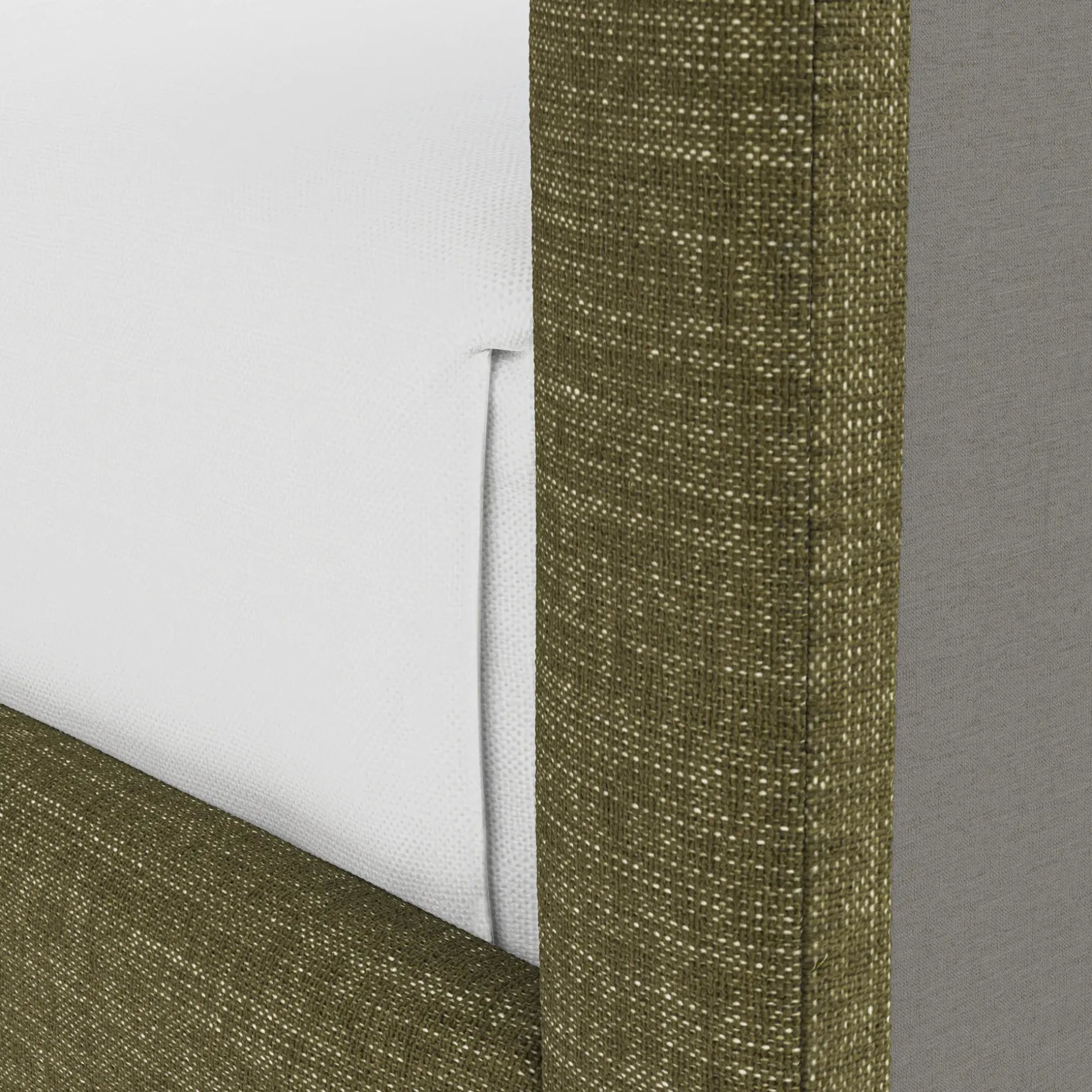 Tessu Twin Low Profile Upholstered Bed - Napa Moss