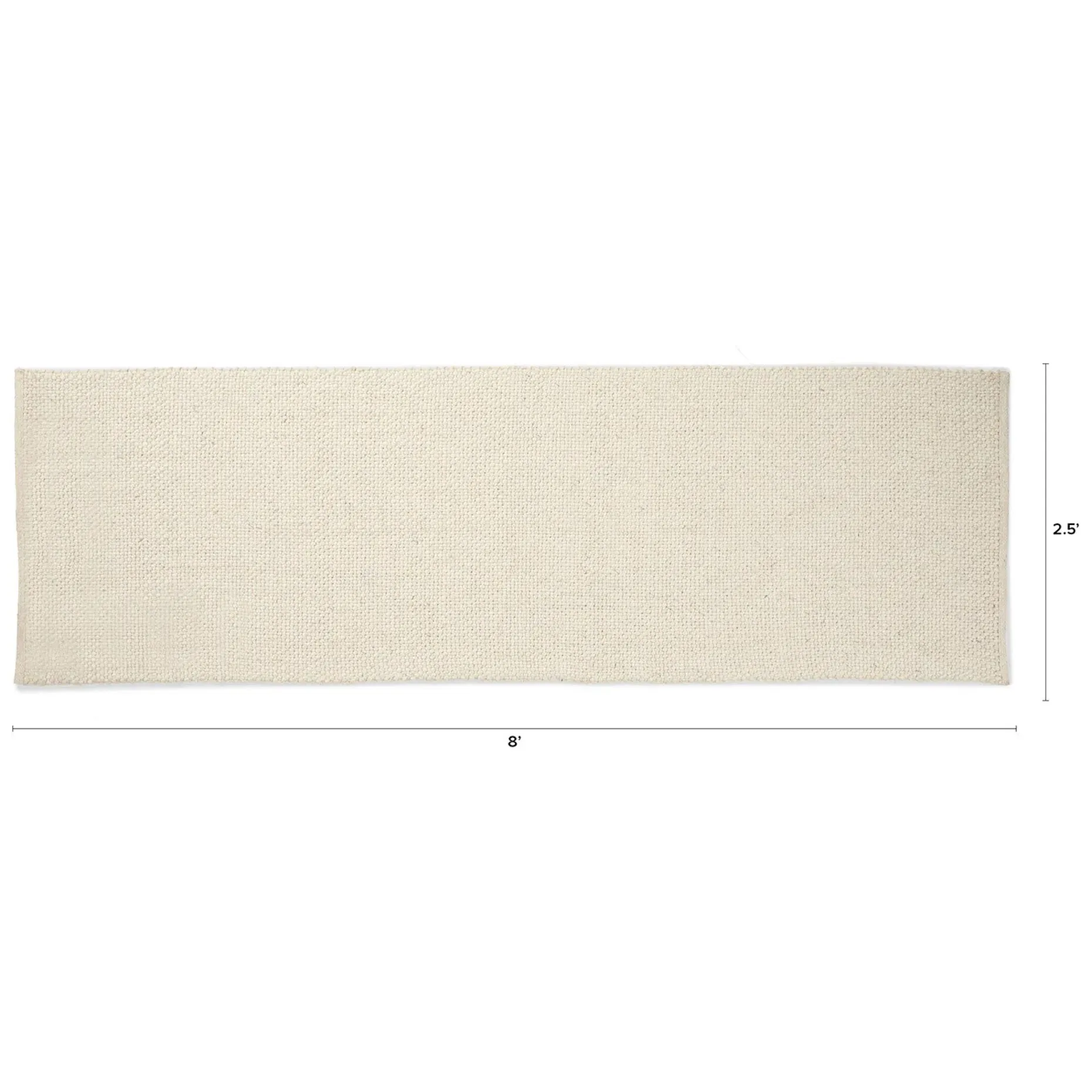 Texa 2.5 x 8 Runner - Vanilla Ivory