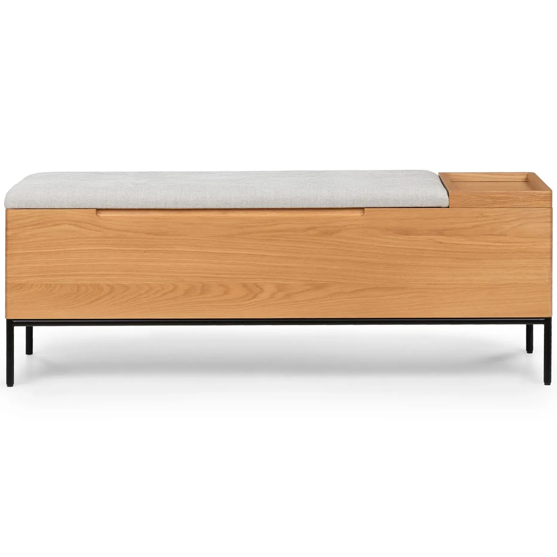 Thari 53" Bench - Oak and Everest Gray