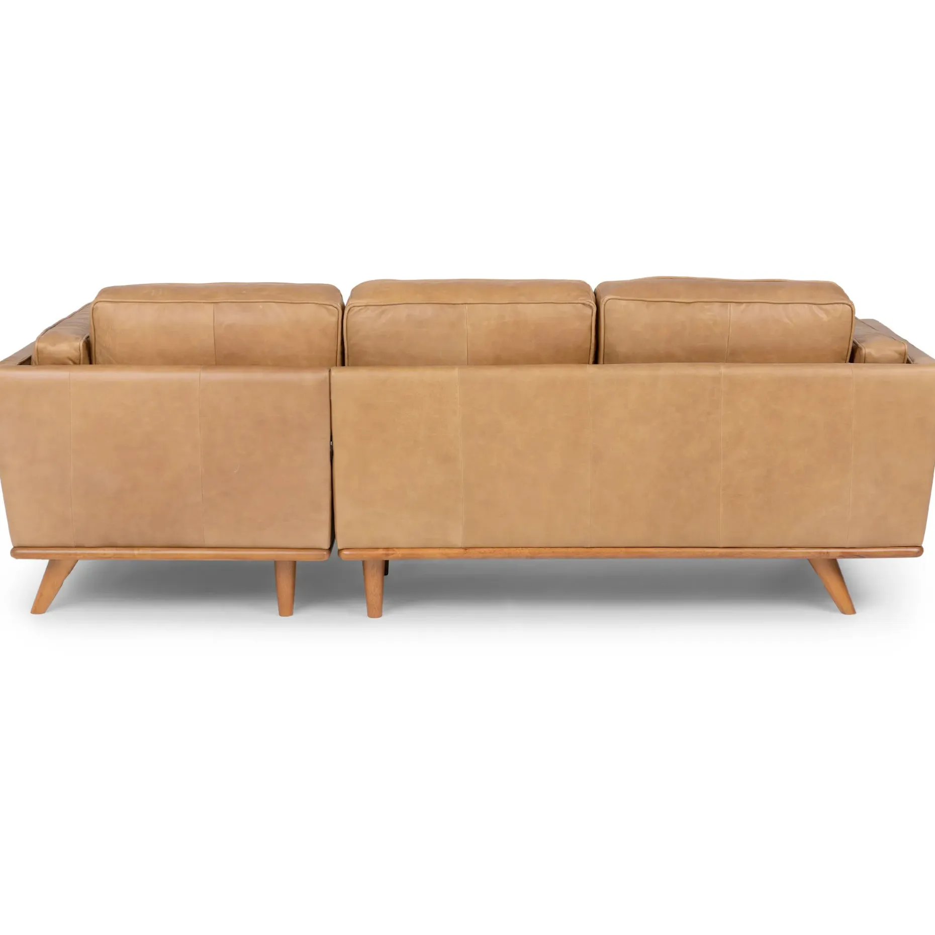 Timber 93" Leather Right Sectional - Charme Tan