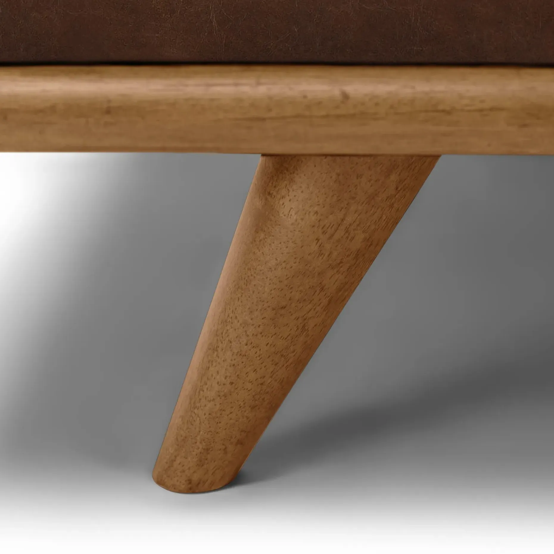 Timber 90" Leather Sofa - Charme Chocolat