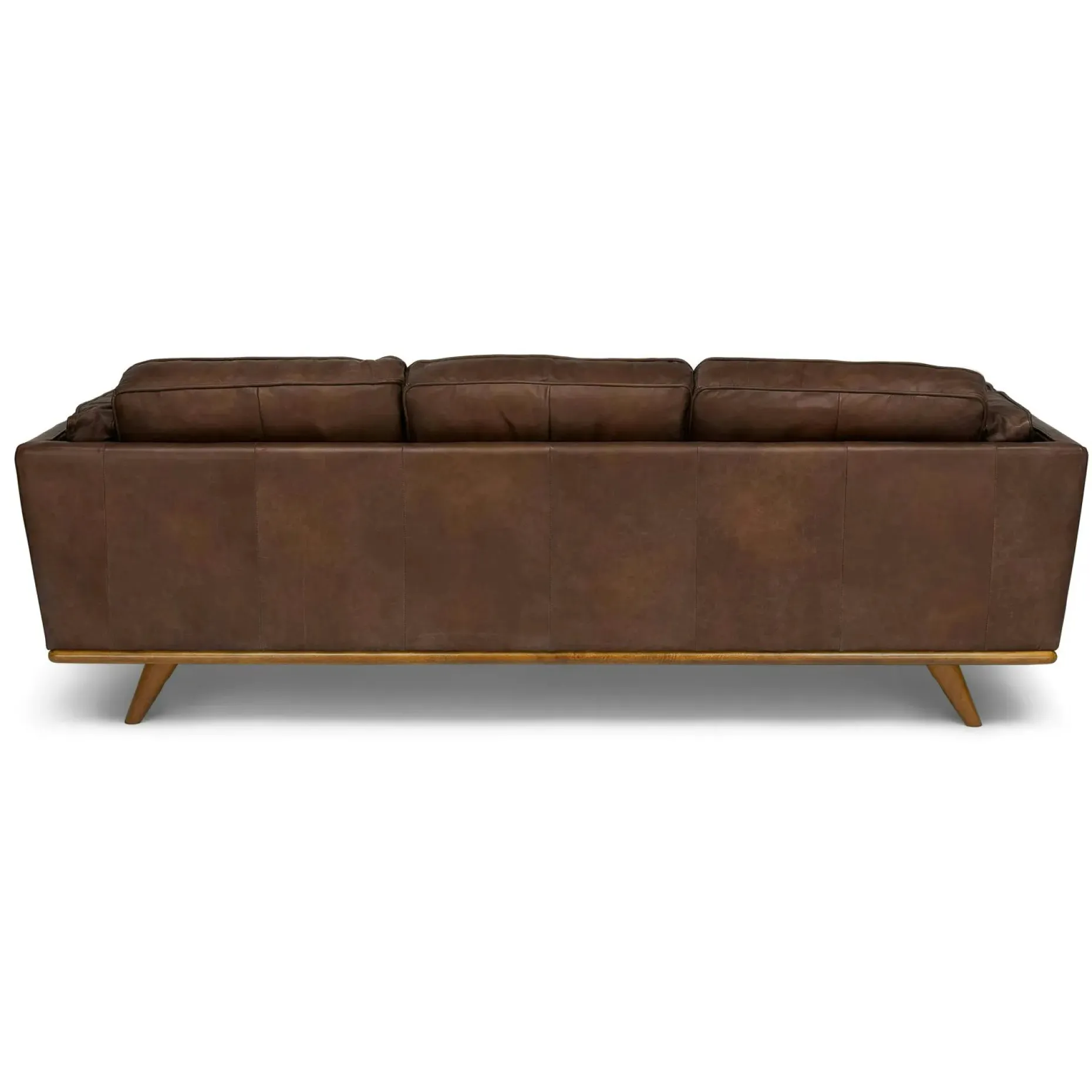 Timber 90" Leather Sofa - Charme Chocolat