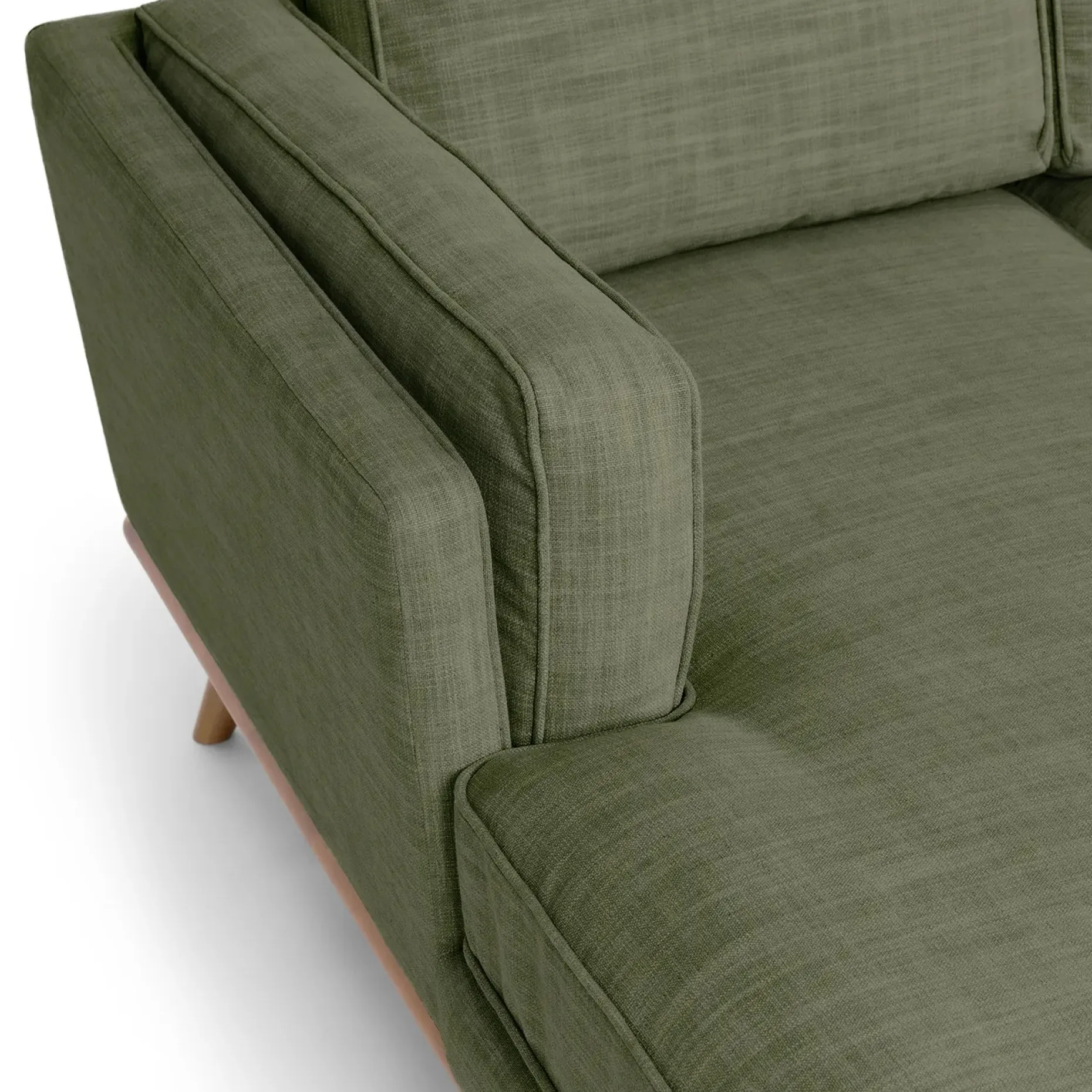 Timber 93" Left Sectional - Olio Green