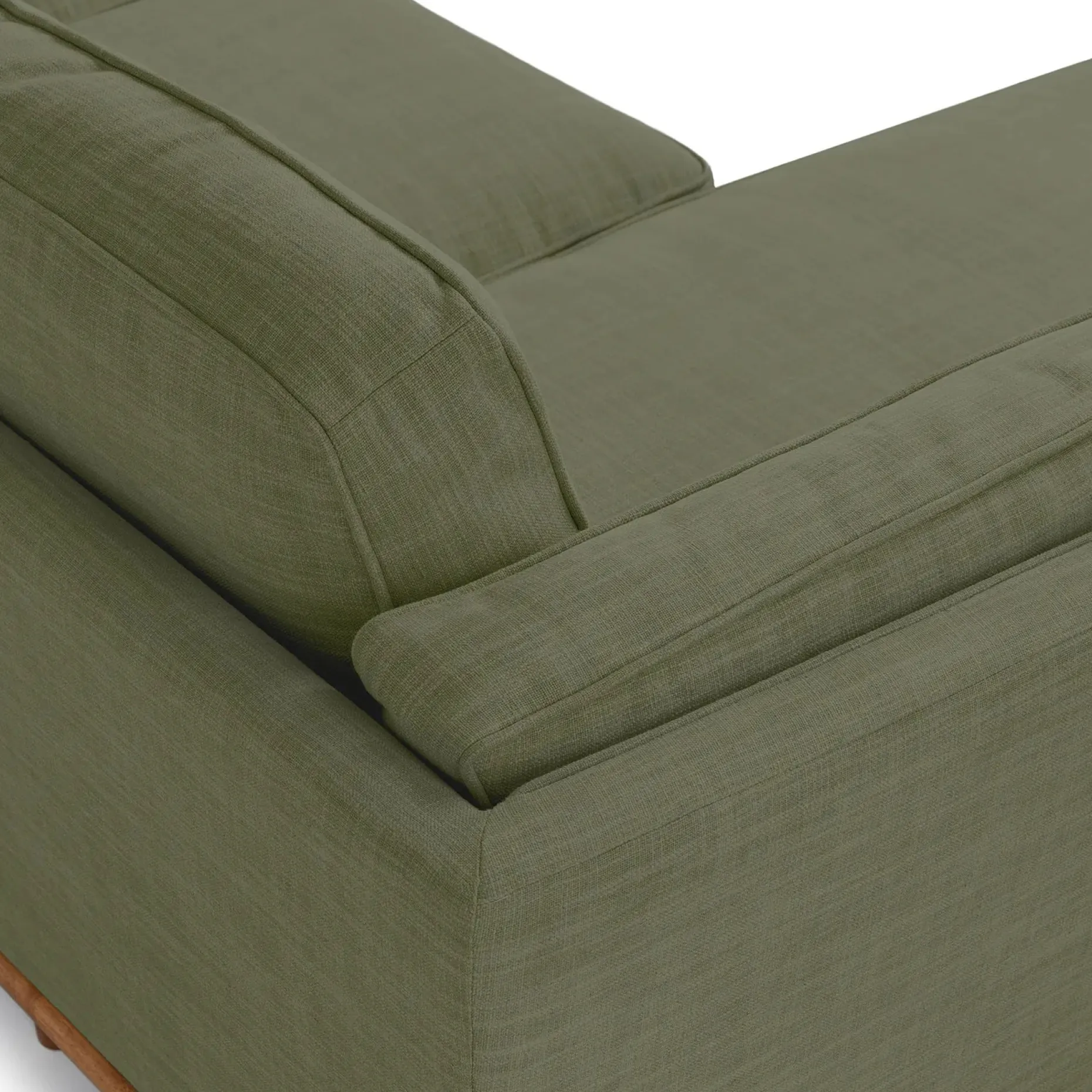 Timber 93" Left Sectional - Olio Green