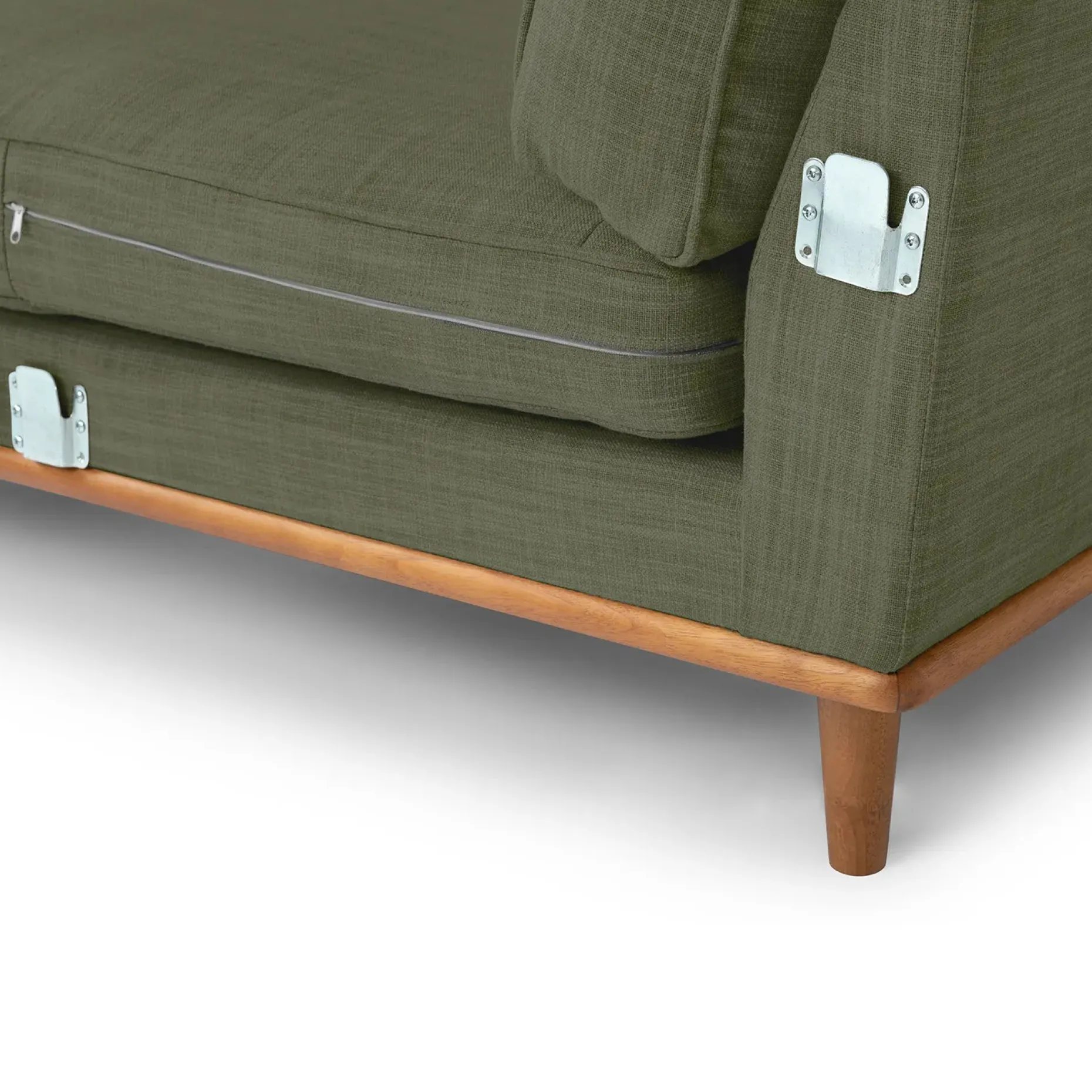 Timber 93" Left Sectional - Olio Green
