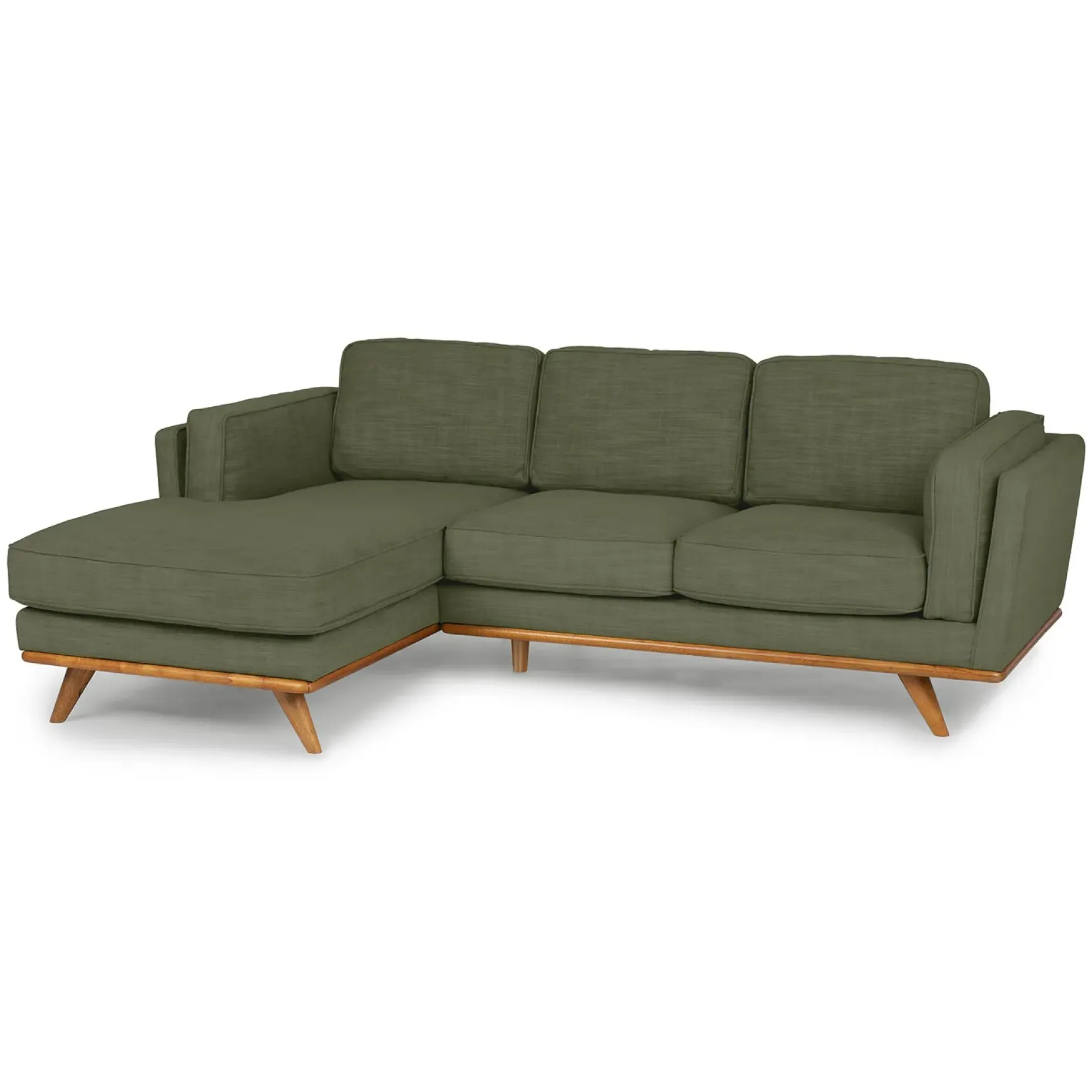 Timber 93" Left Sectional - Olio Green