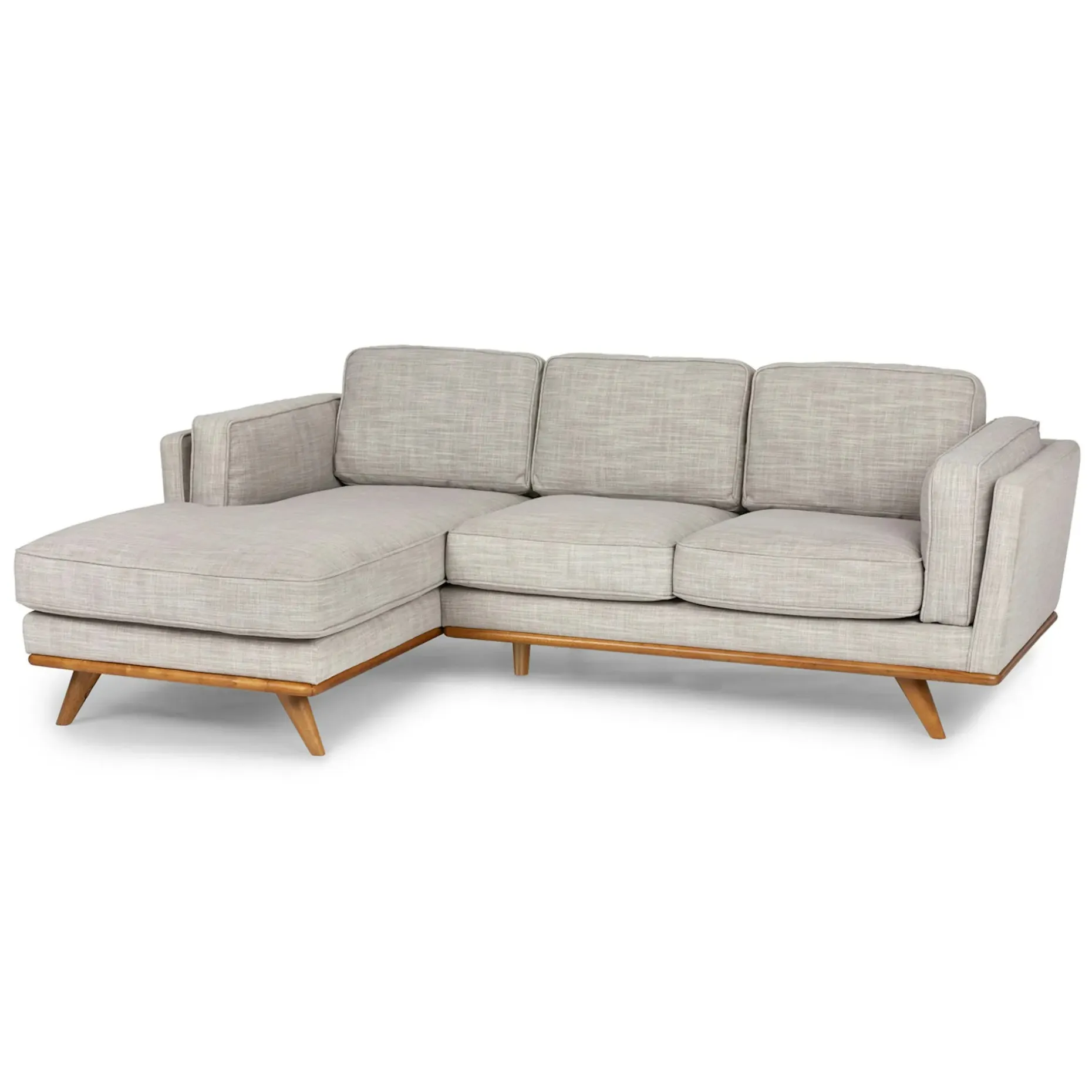 Timber 93" Left Sectional - Rain Cloud Gray