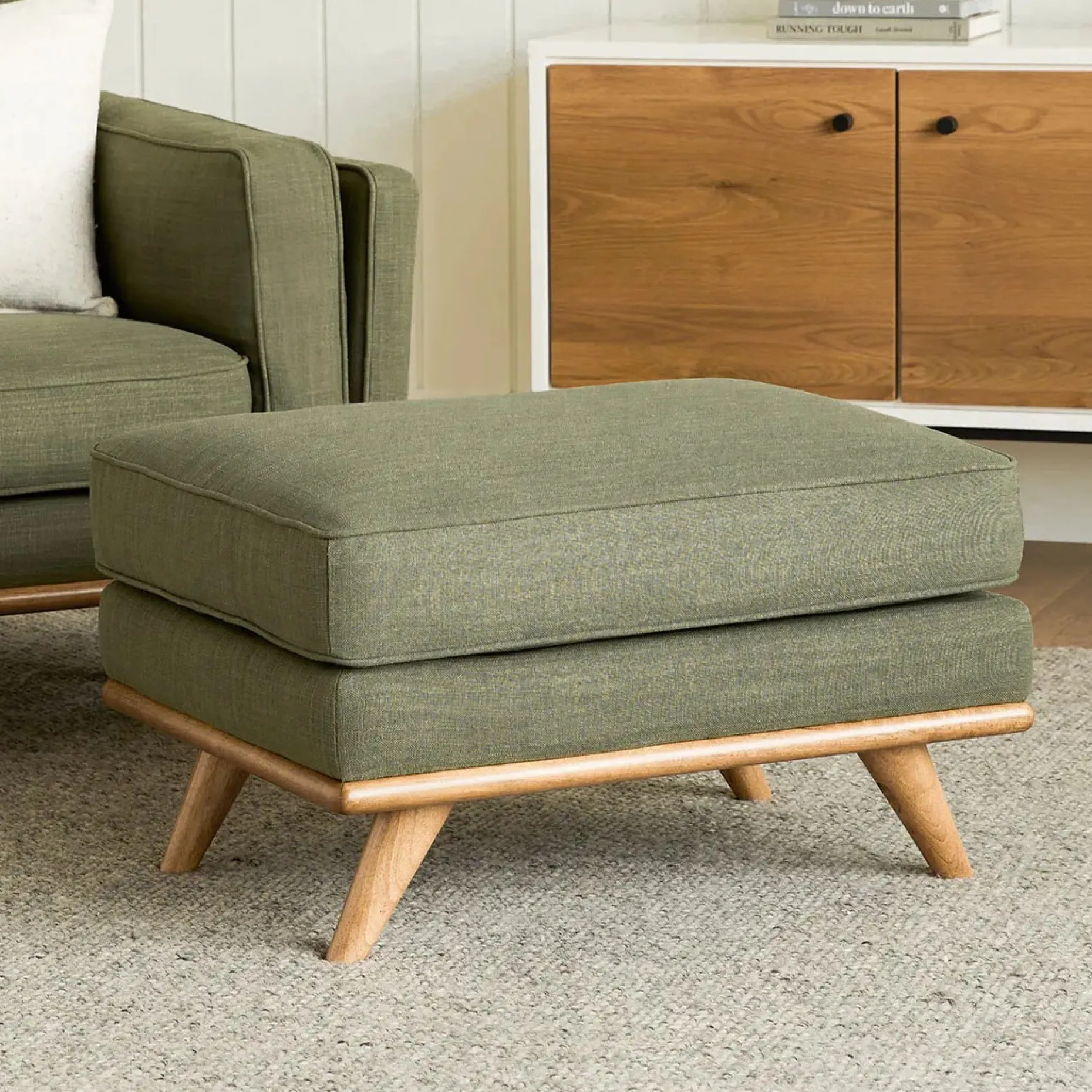 Timber 31" Ottoman - Olio Green