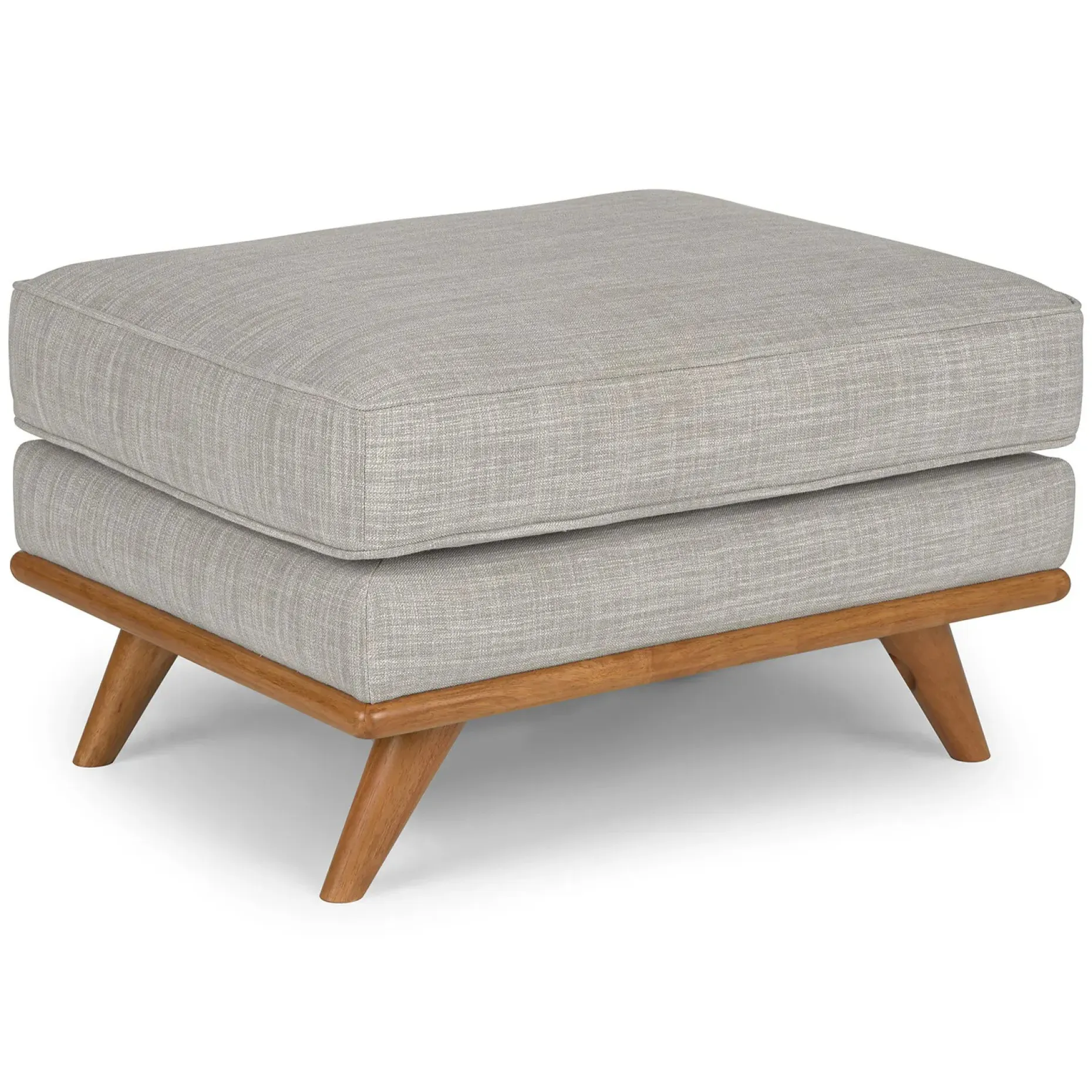 Timber 31" Ottoman - Rain Cloud Gray