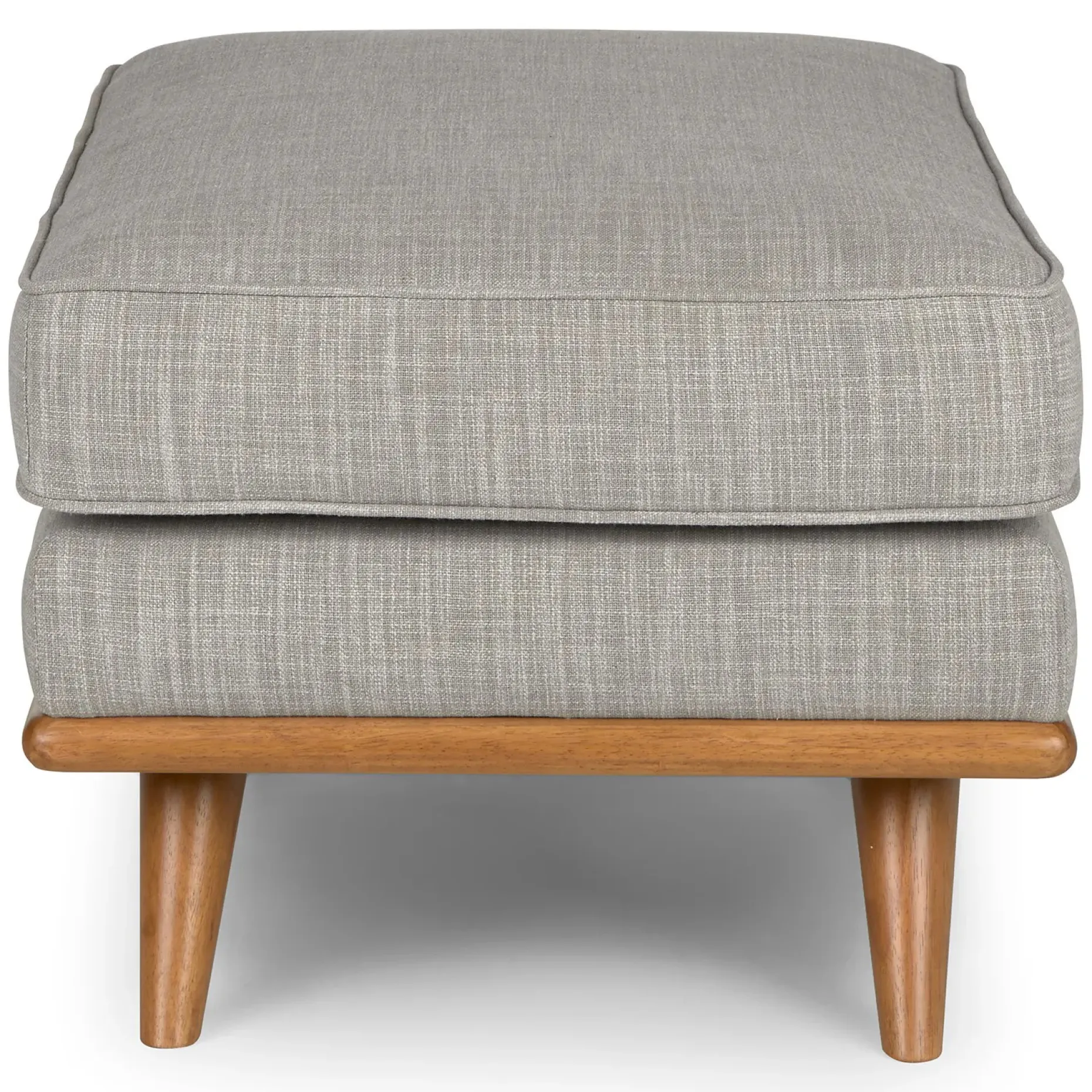 Timber 31" Ottoman - Rain Cloud Gray