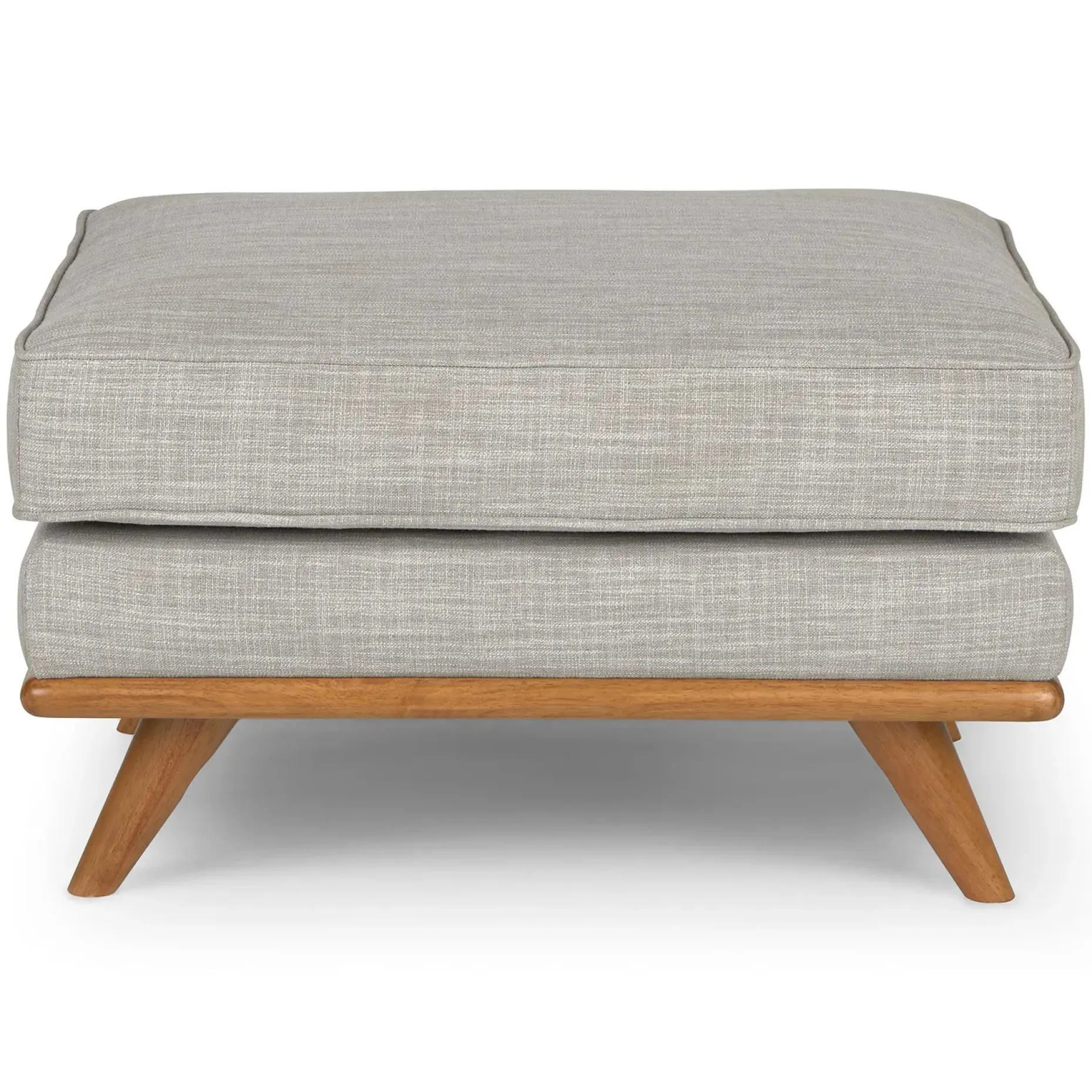 Timber 31" Ottoman - Rain Cloud Gray