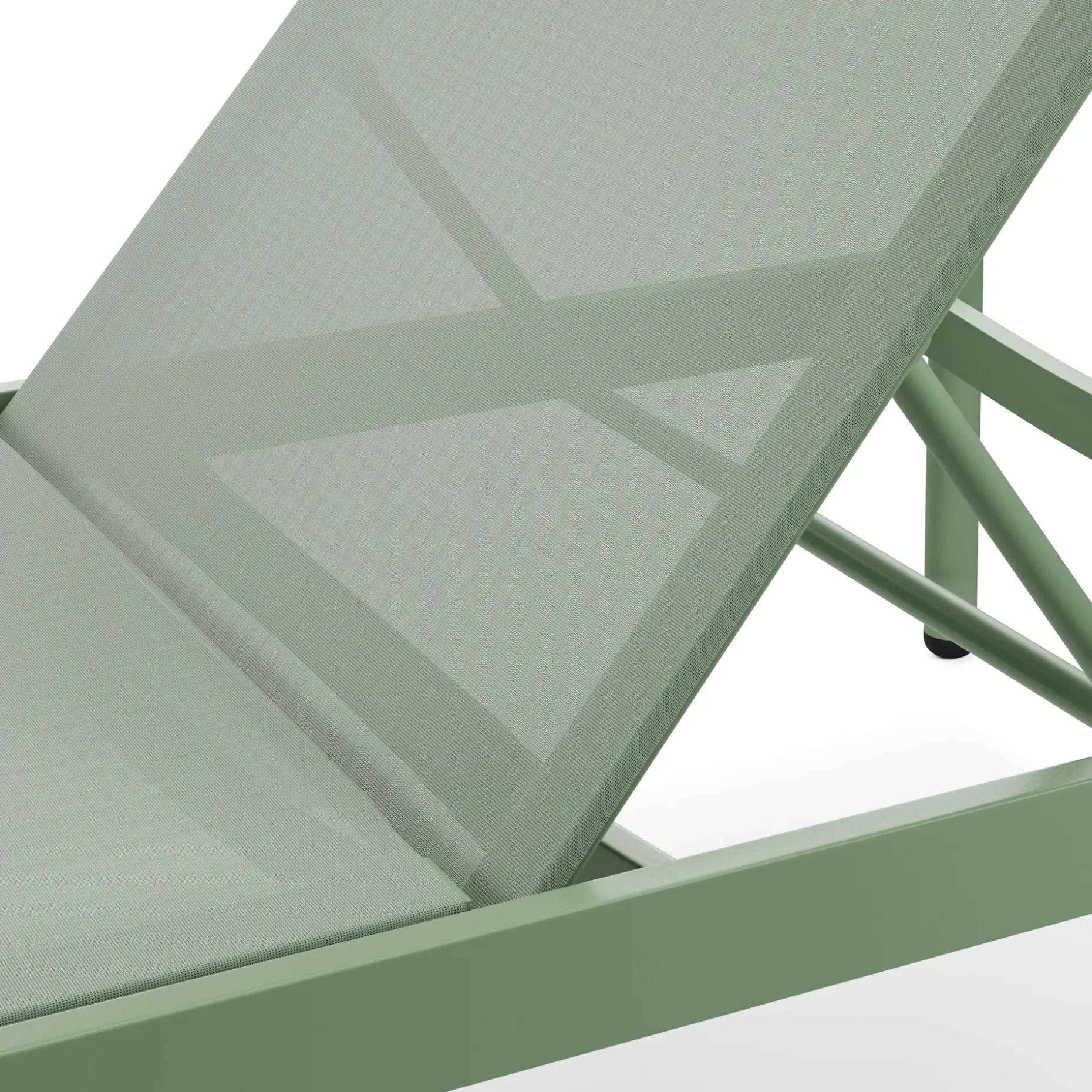 Tola 78" Outdoor Chaise Lounge - Khaki Green