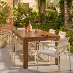Tola Outdoor Stackable Textilene Dining Chair - White