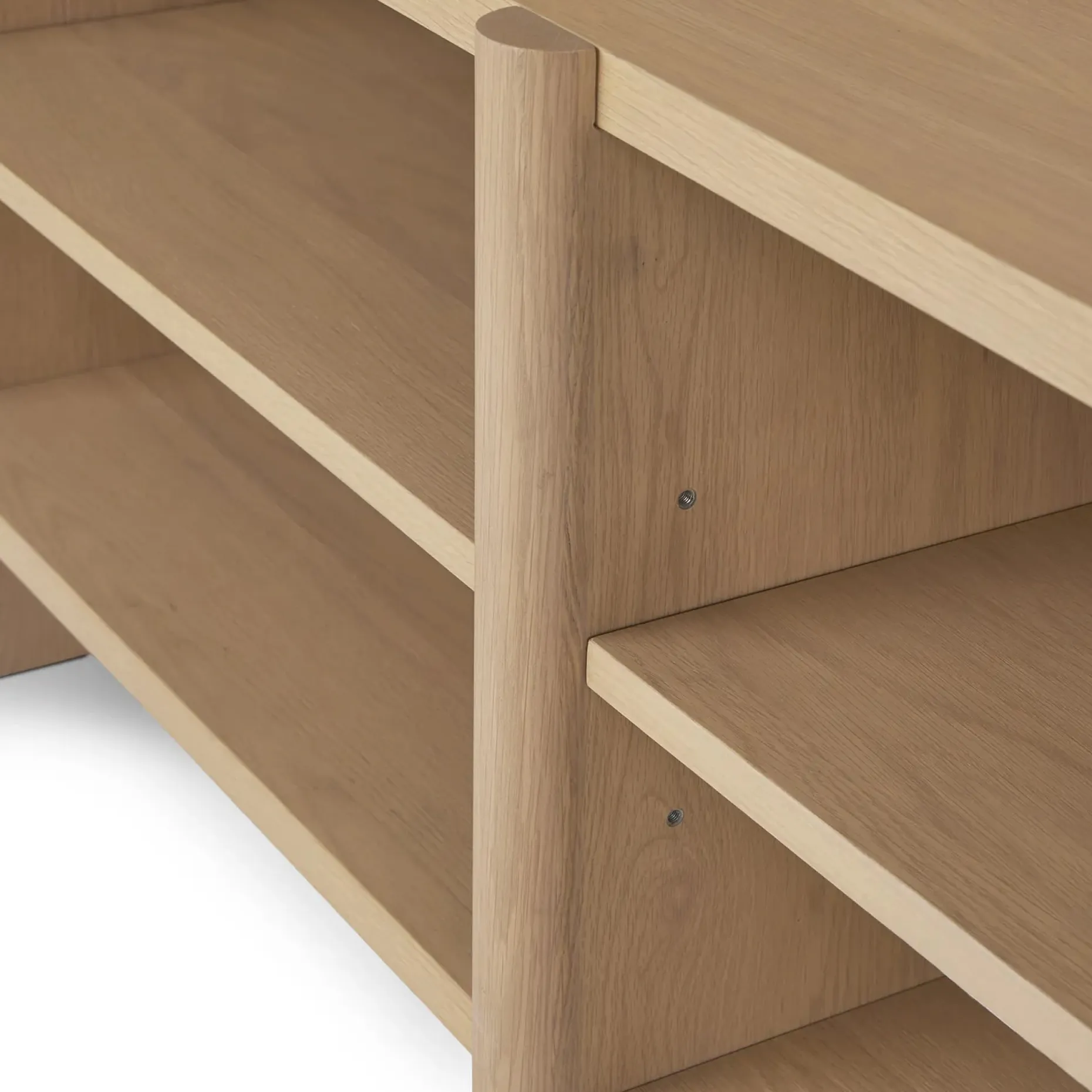 Torme 57" Bookcase, Short - White Oak