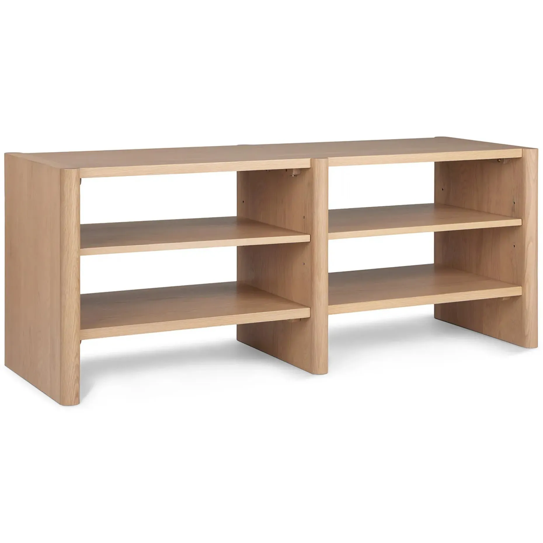 Torme 57" Bookcase, Short - White Oak