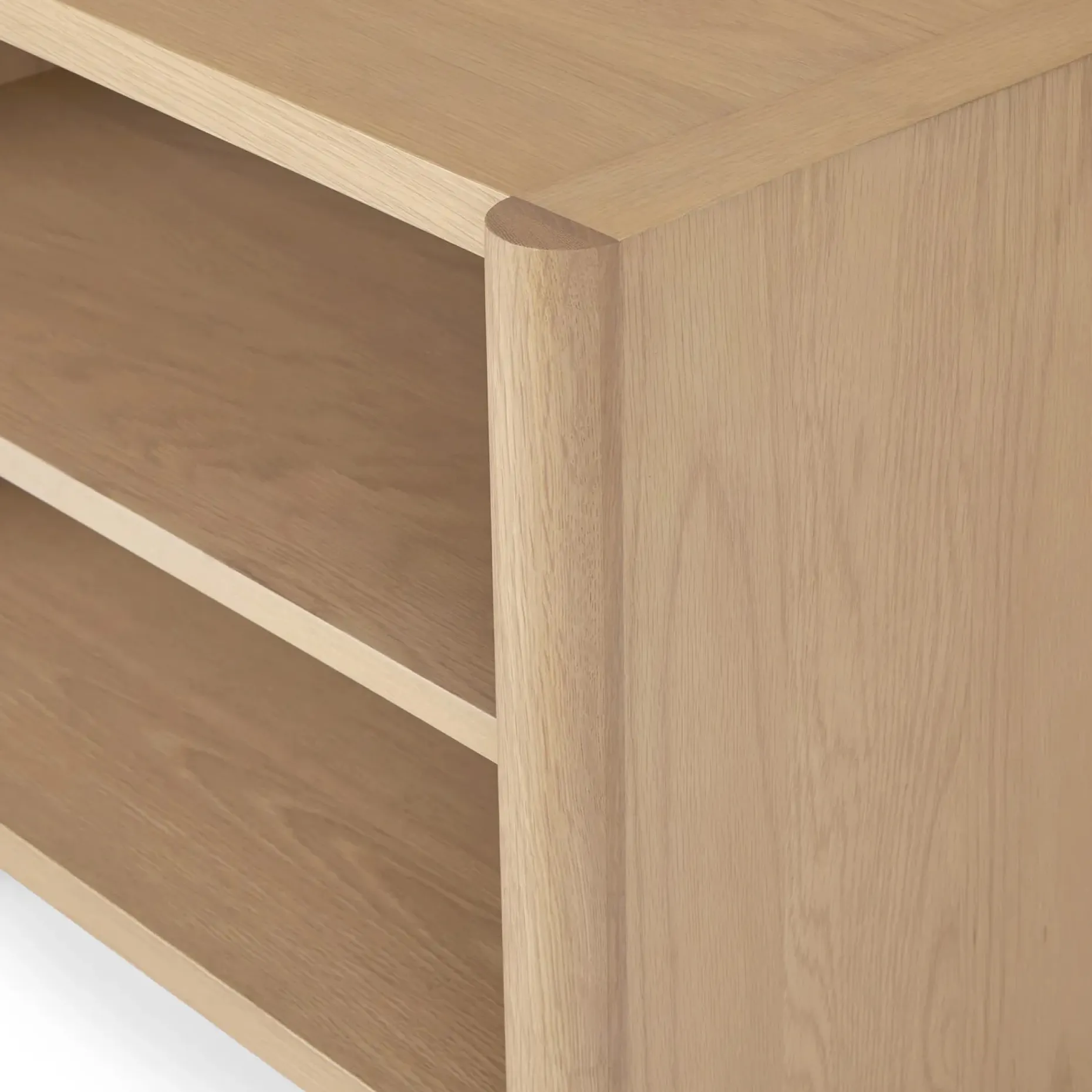 Torme 57" Bookcase, Short - White Oak